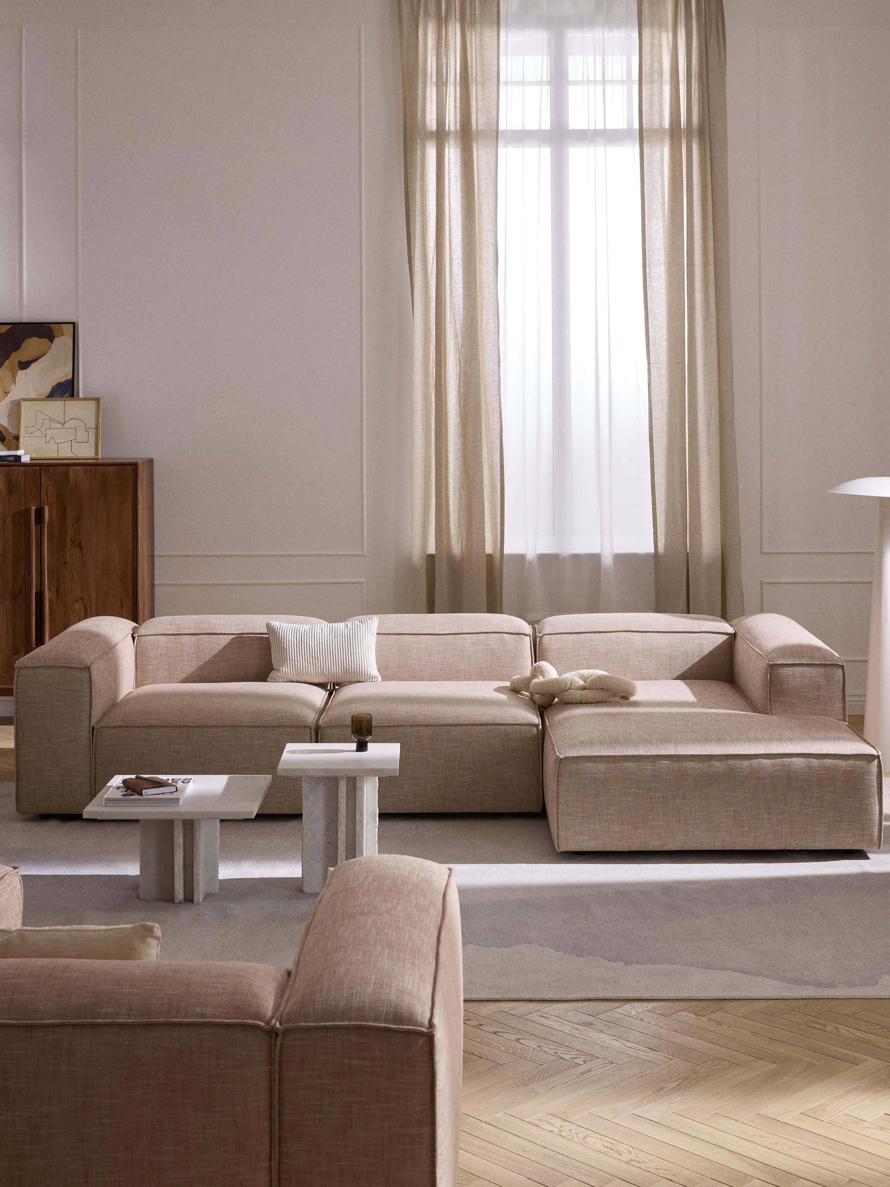 Lennon Linen Blend Corner Chaise Module