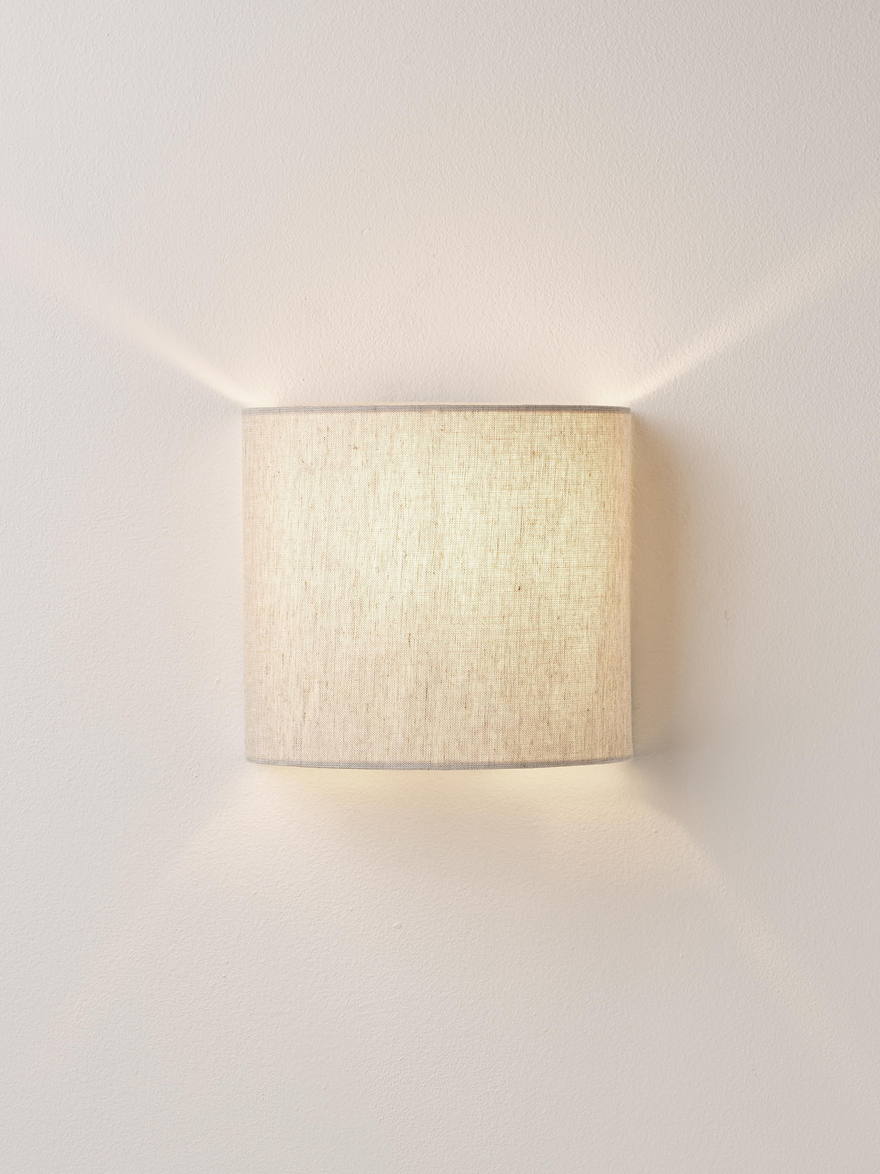 Ron Linen Wall Lamp