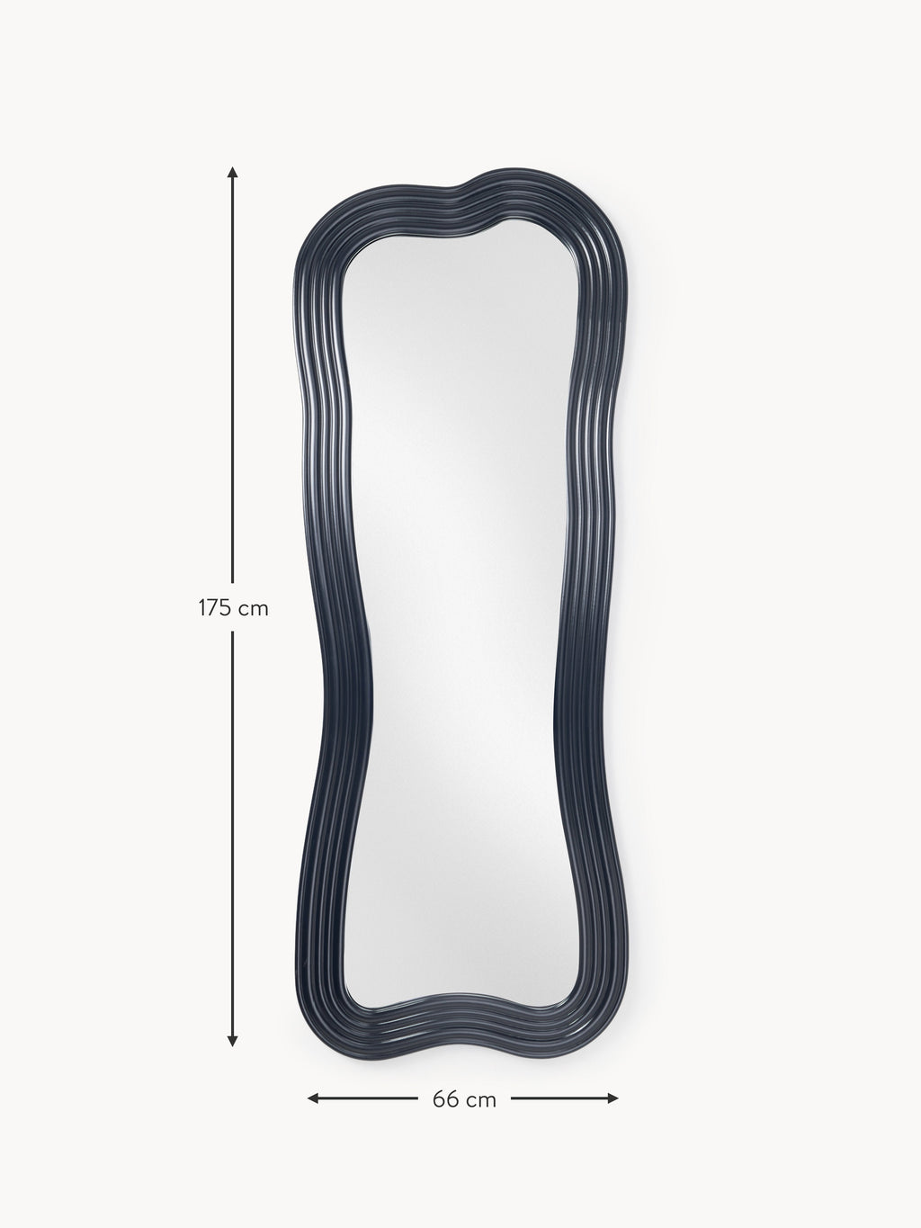 Cosimo Full-Length Wall Mirror with Wavy Frame