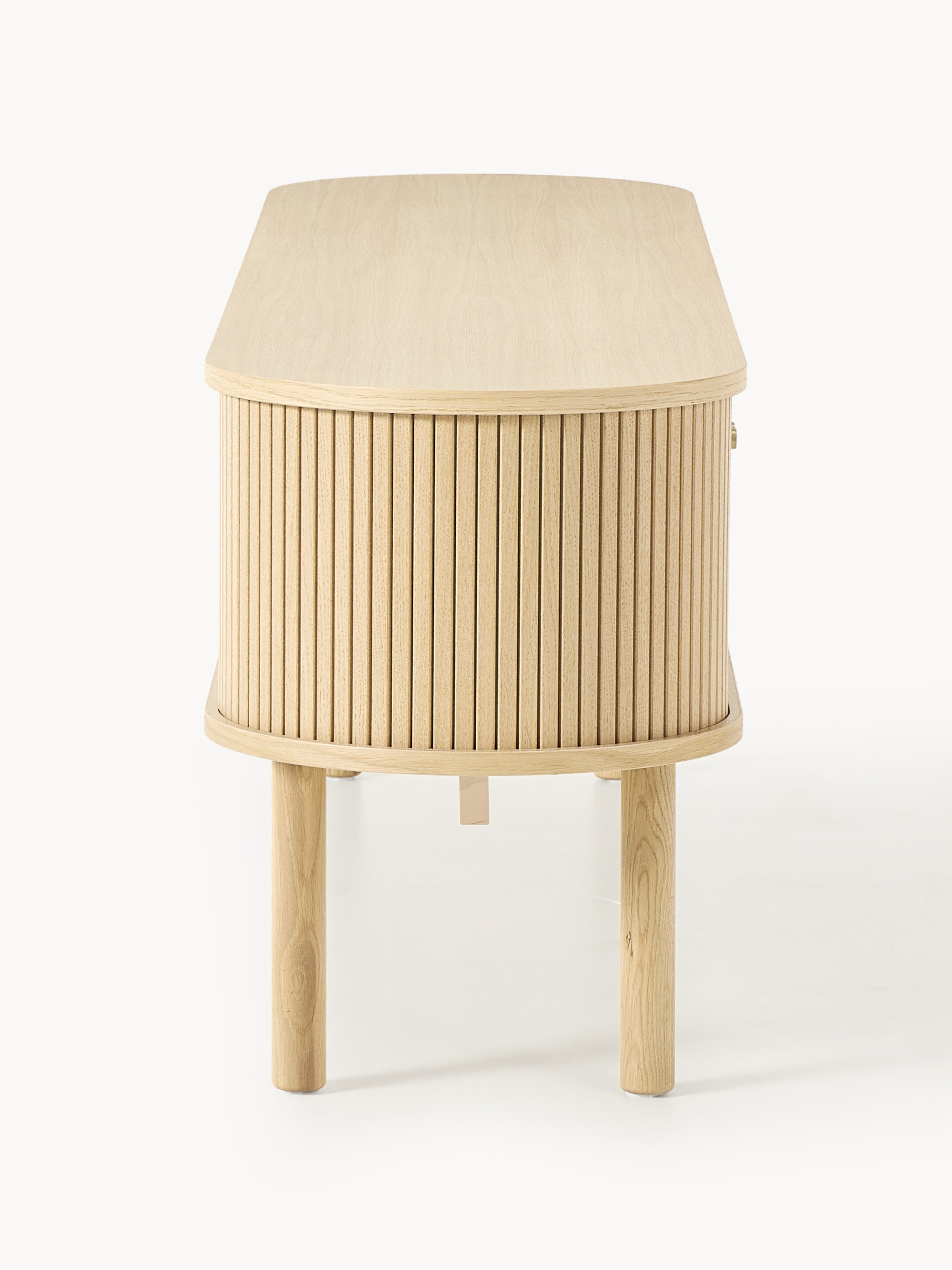 Calary TV Stand with Fluted Front