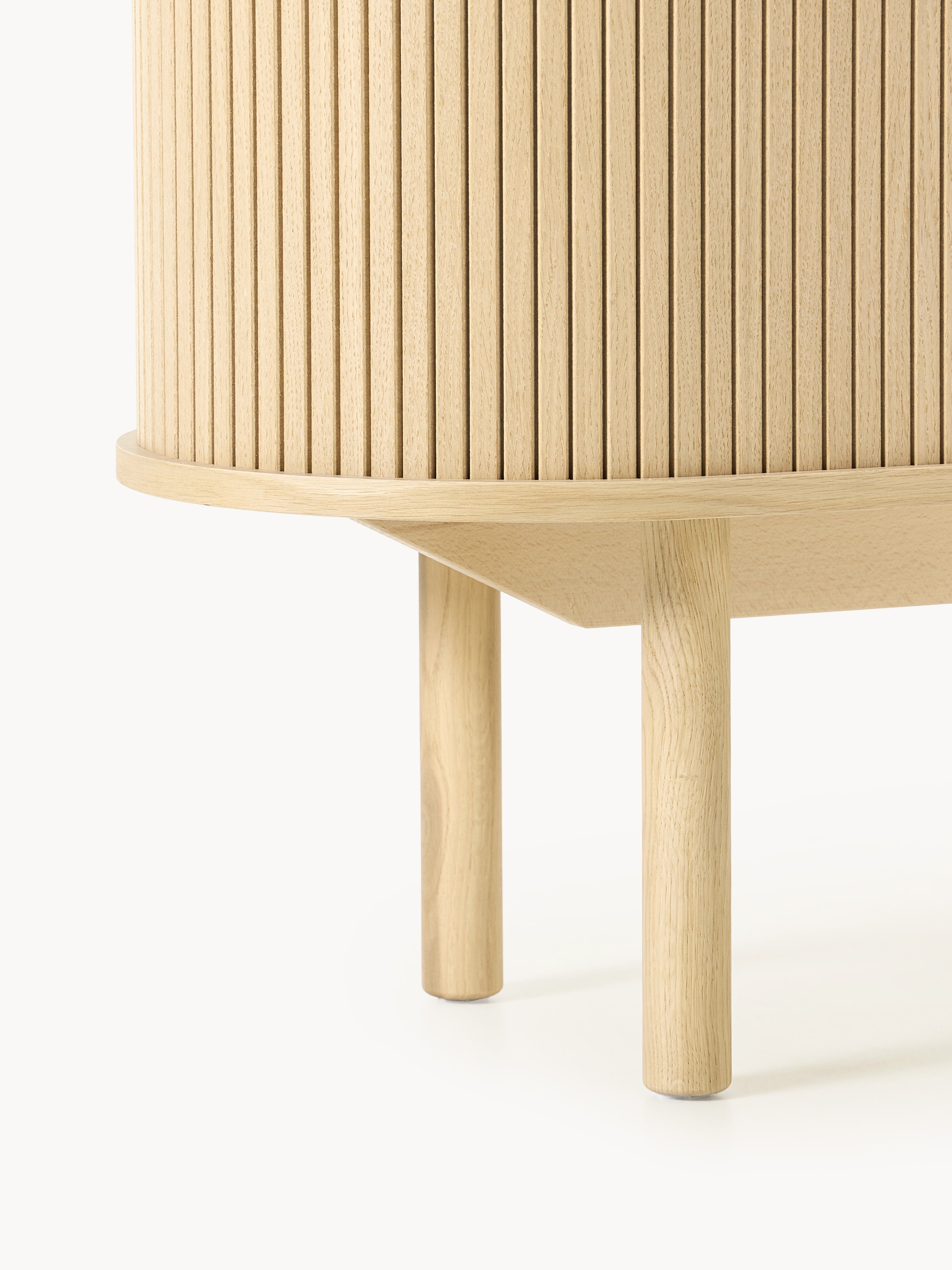 Calary TV Stand with Fluted Front