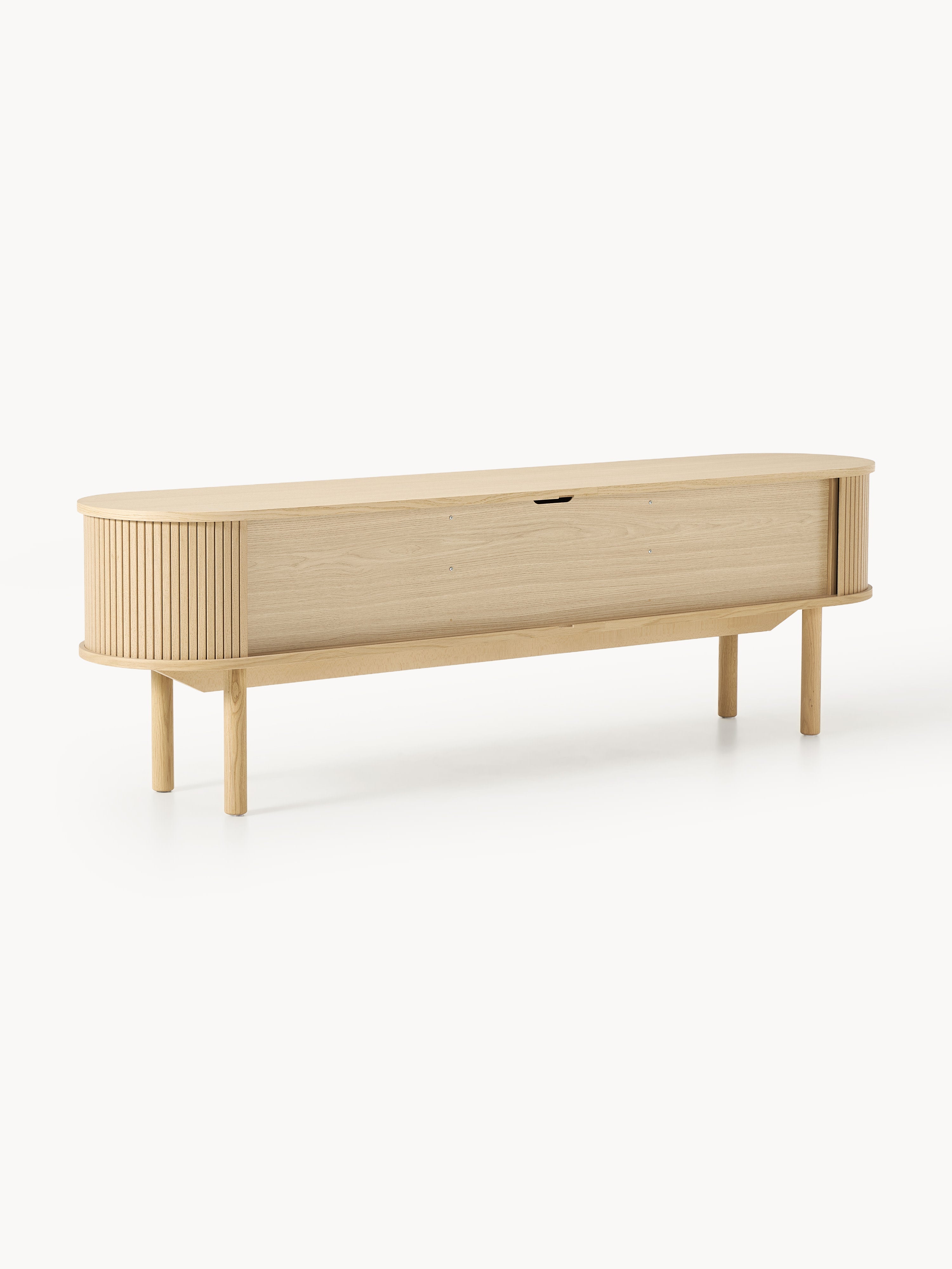 Calary TV Stand with Fluted Front