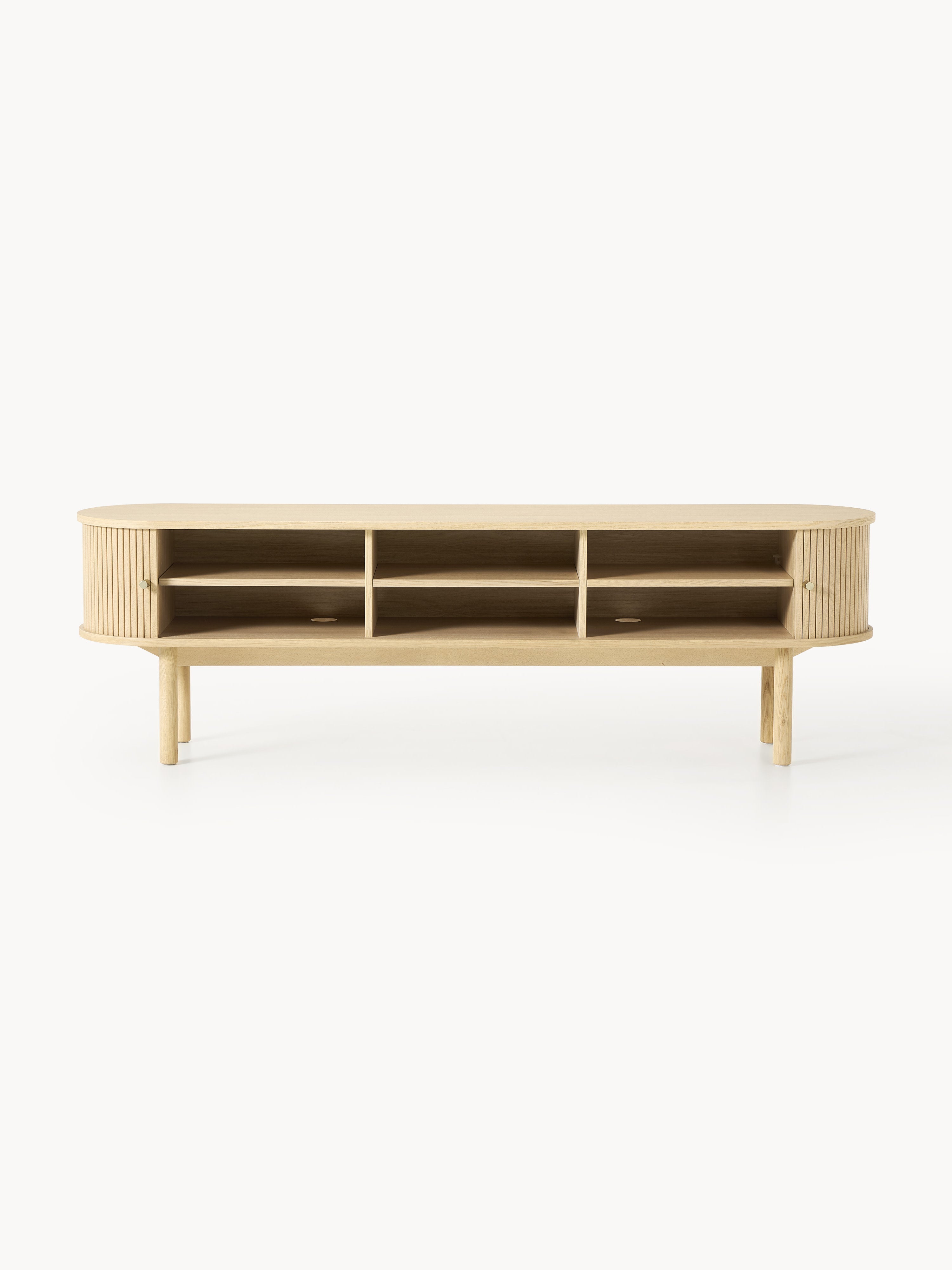 Calary TV Stand with Fluted Front