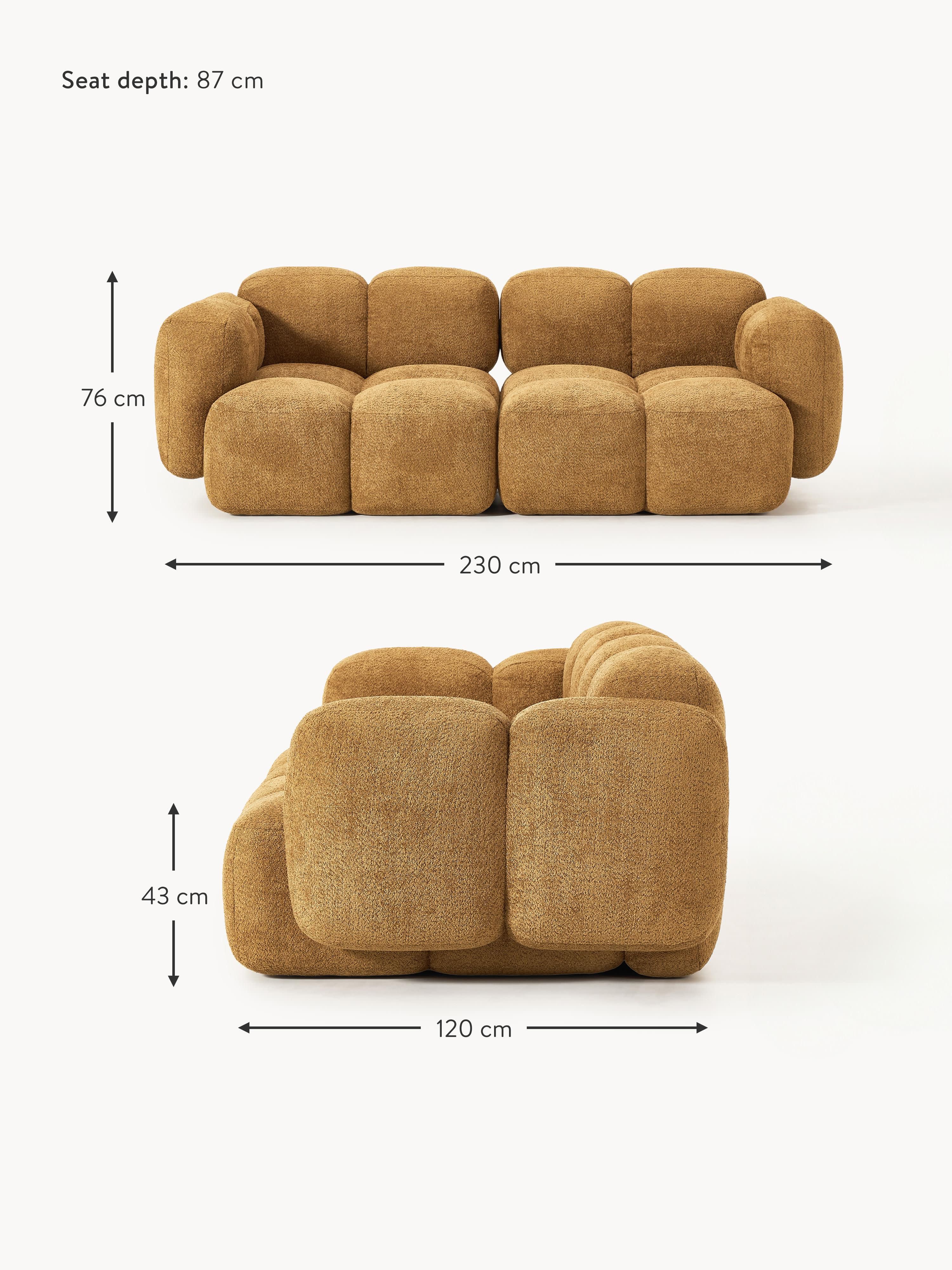 Tayla Modular Teddy-Bouclé Sofa (2-seater)