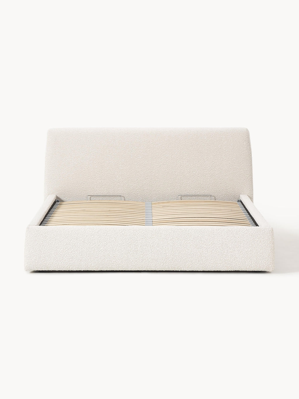 Cloud Upholstered Bouclé Bed with Storage Space