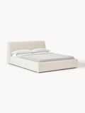 Gallery image 1 - Upholstered Bouclé Bed Cloud with Storage Space
