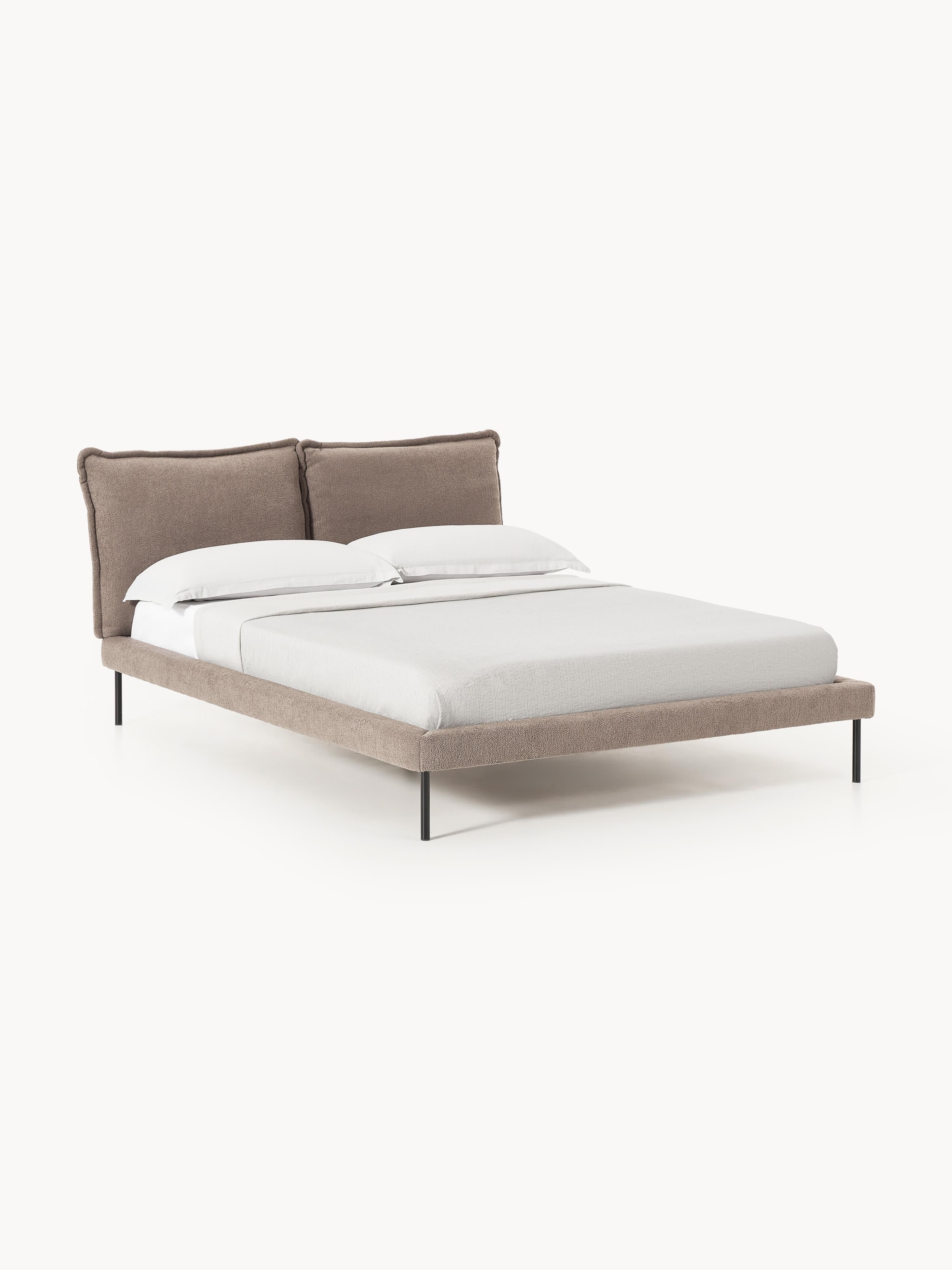 Gallery image 1 - Upholstered Teddy Bouclé Bed Amelia