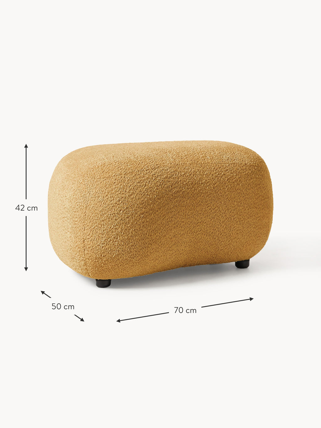 Alba Teddy-Bouclé Ottoman