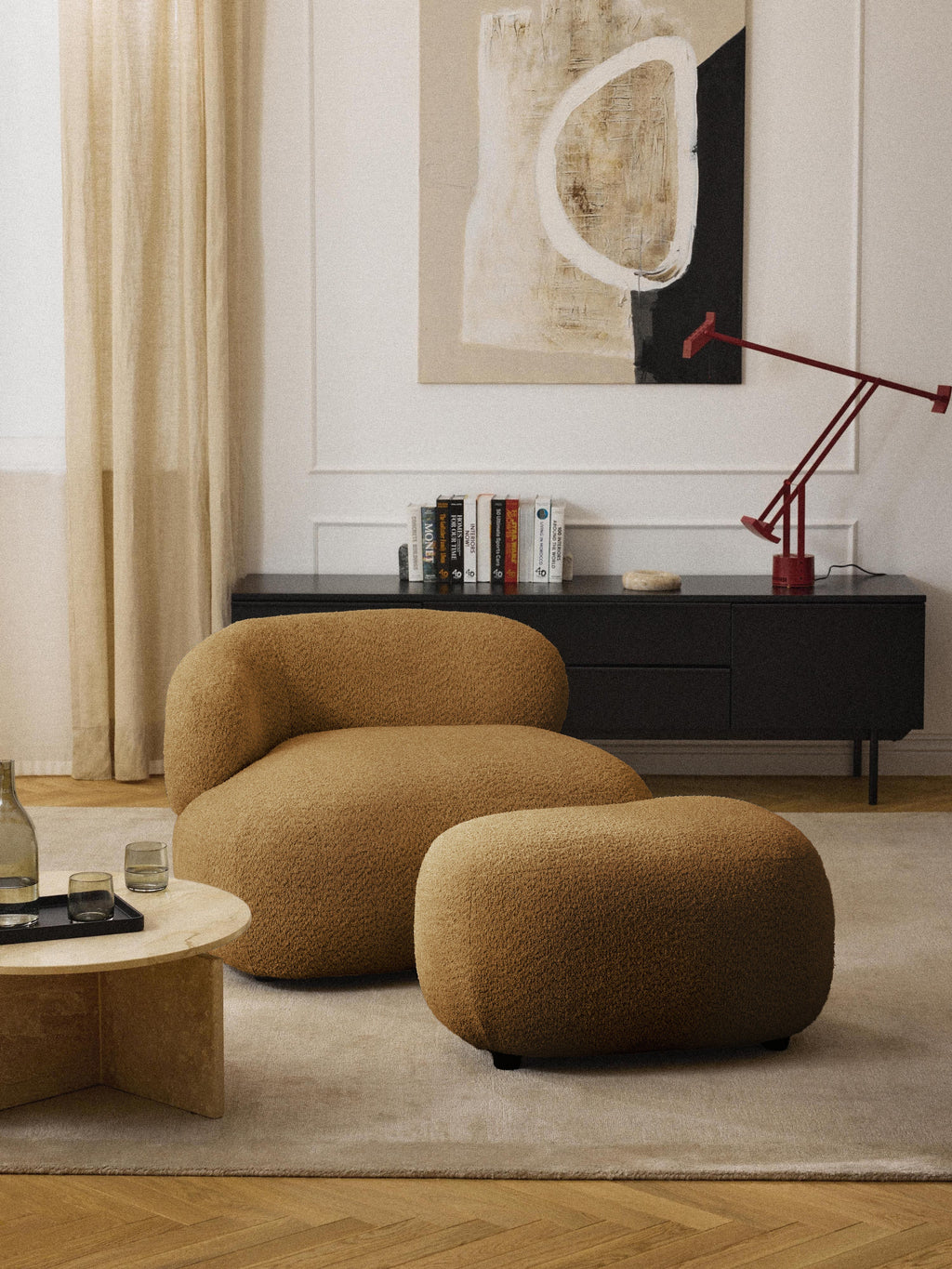 Alba Teddy-Bouclé Ottoman