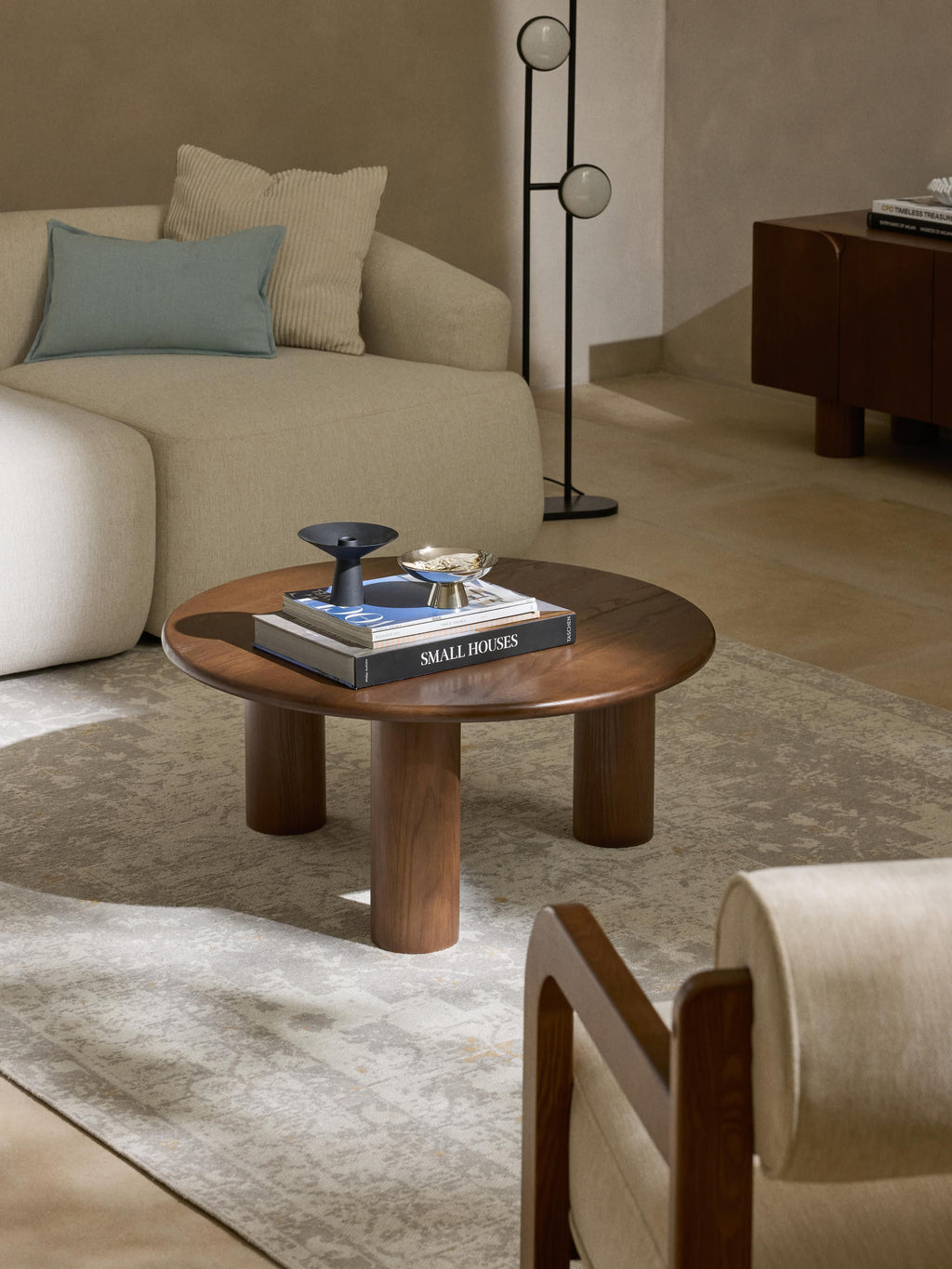 Didi Round Oak Wood Coffee Table
