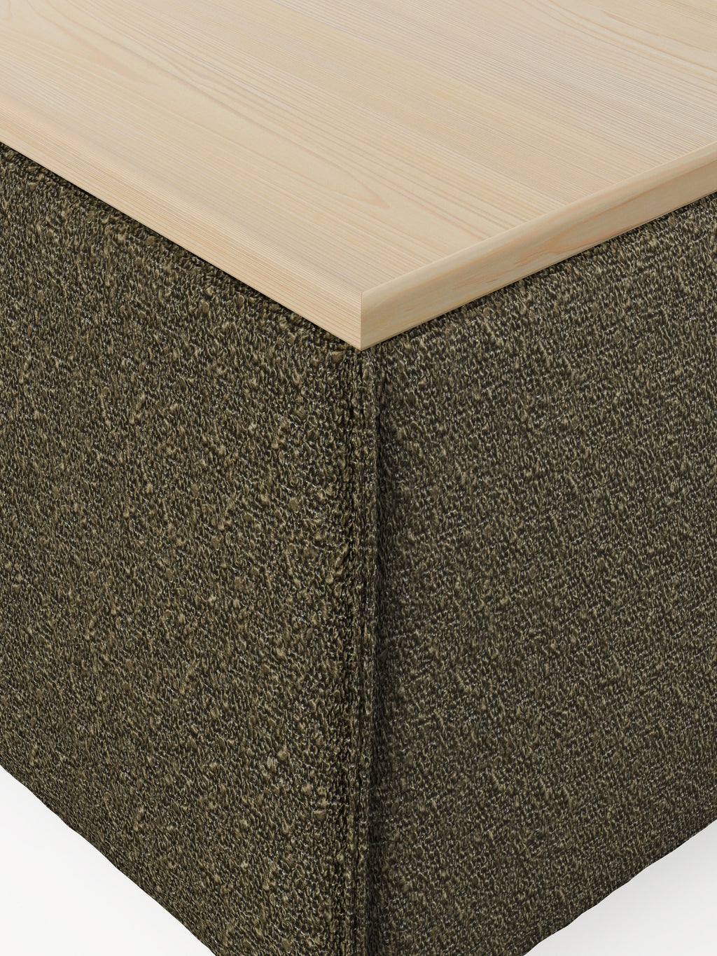 Lennon Bouclé Ottoman with Storage