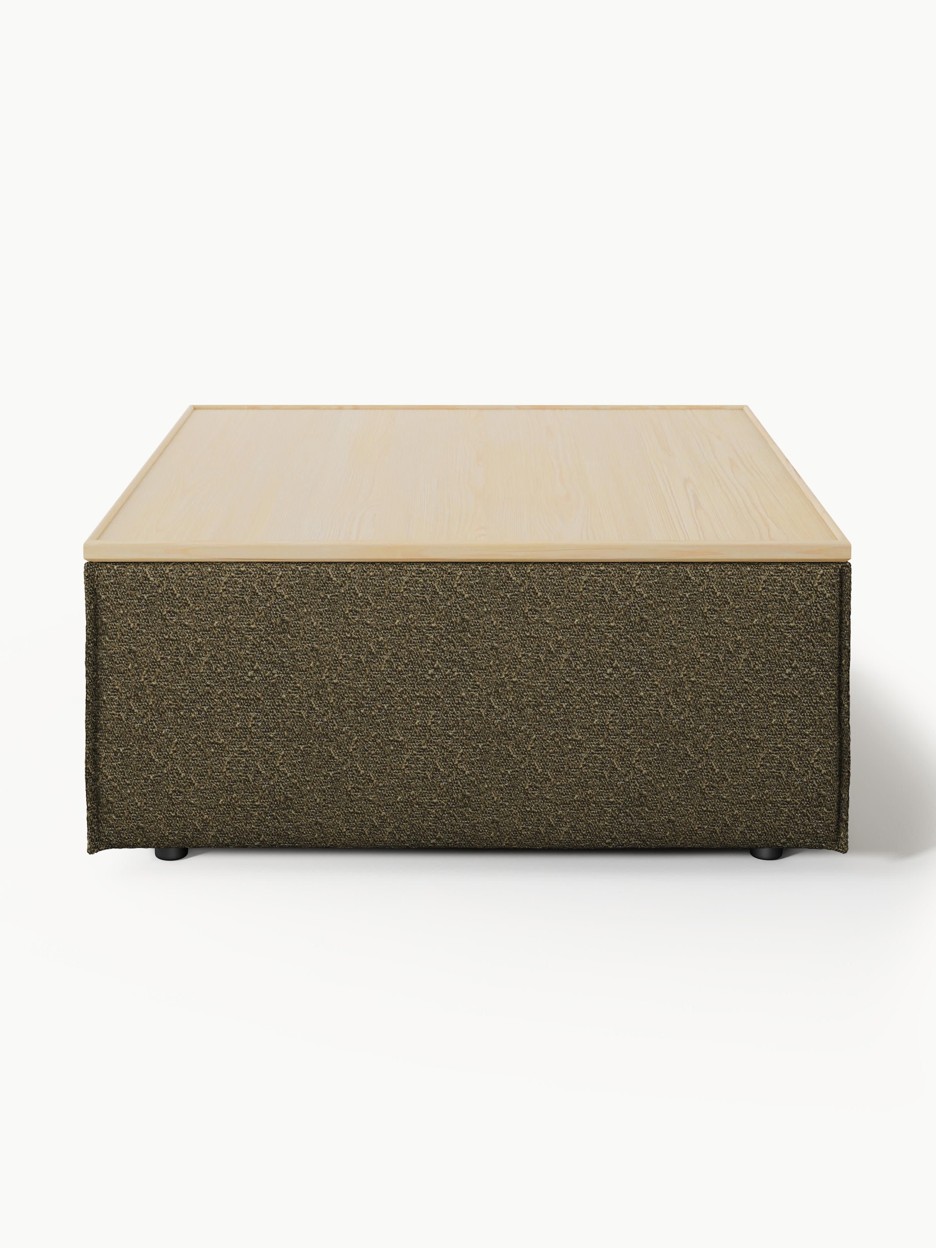 Lennon Bouclé Ottoman with Storage