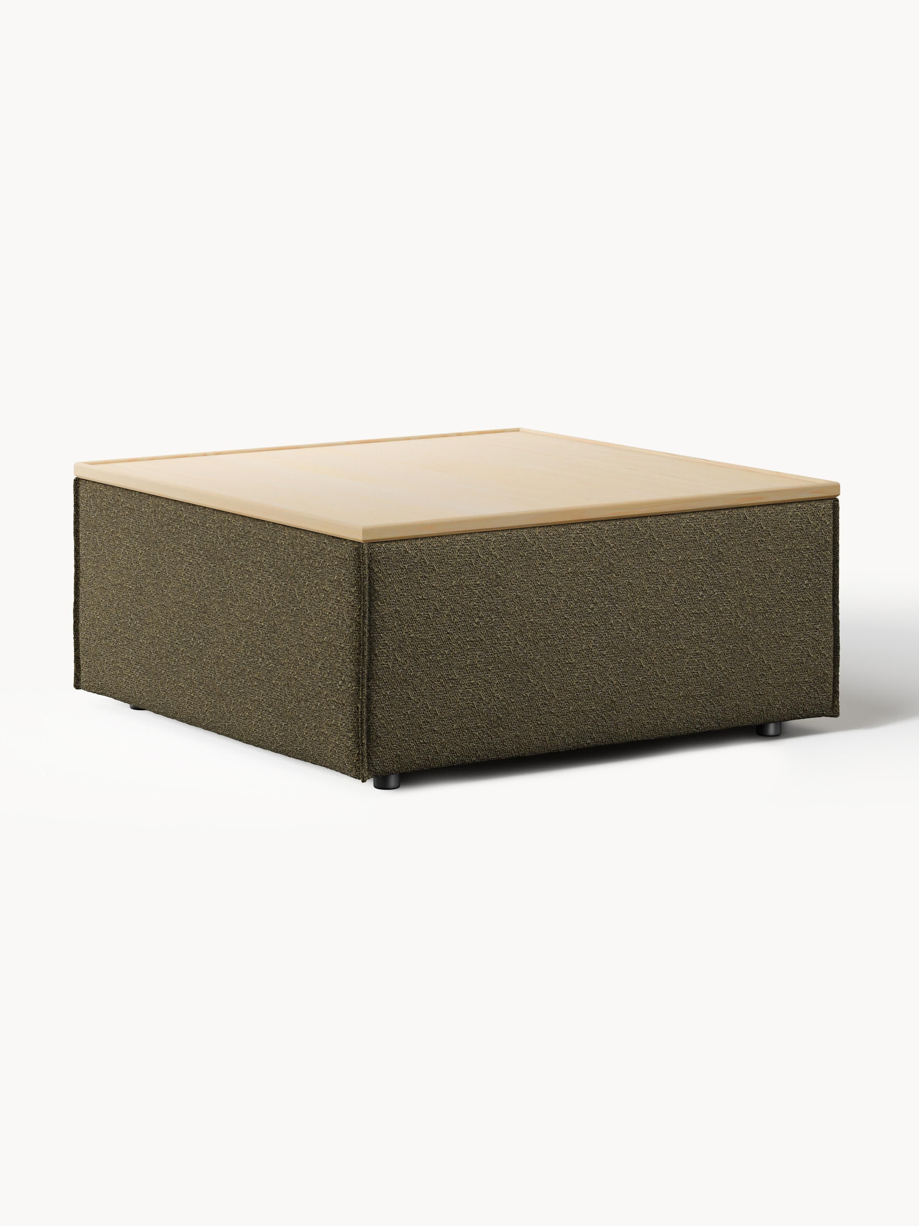 Lennon Bouclé Ottoman with Storage