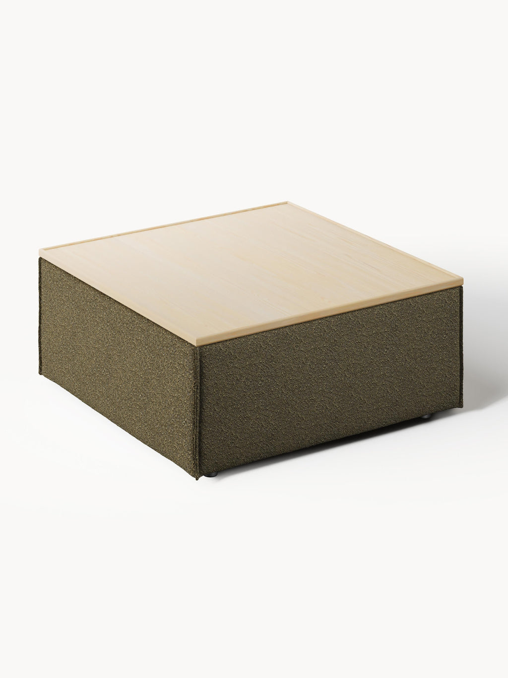 Lennon Bouclé Ottoman with Storage