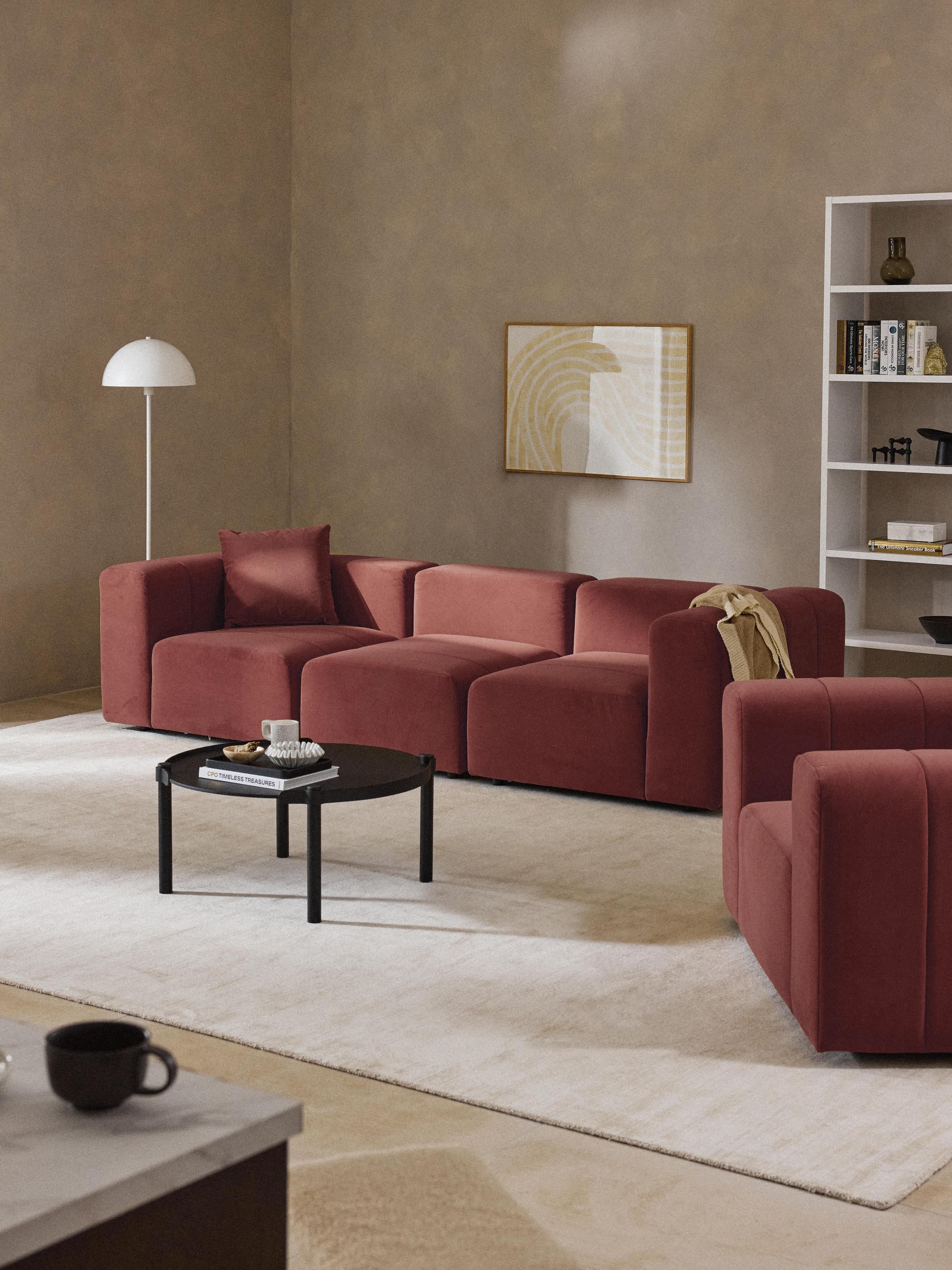 Lena Modular Velvet Sofa (4-seater)