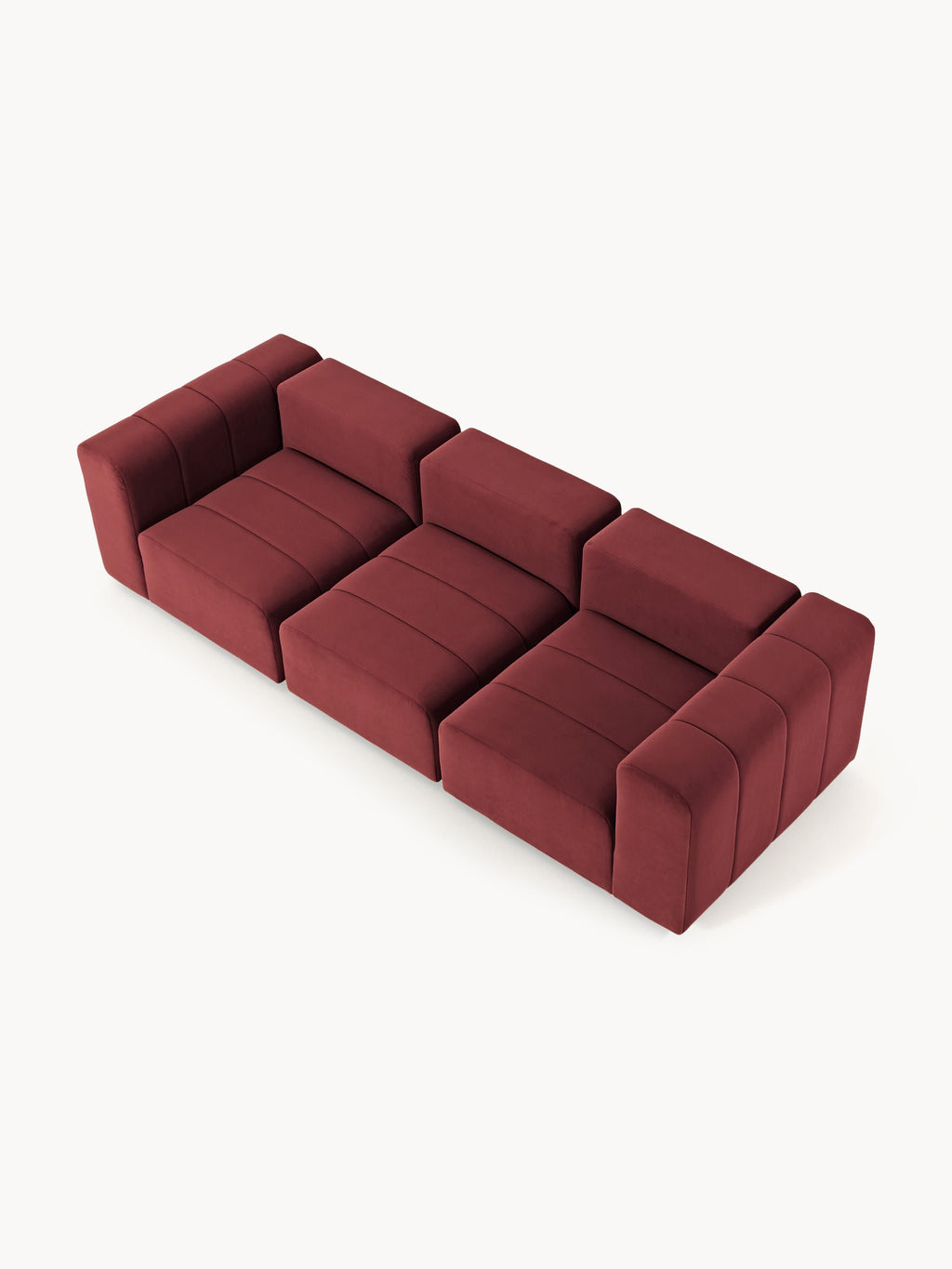 Lena Modular Velvet Sofa (4-seater)