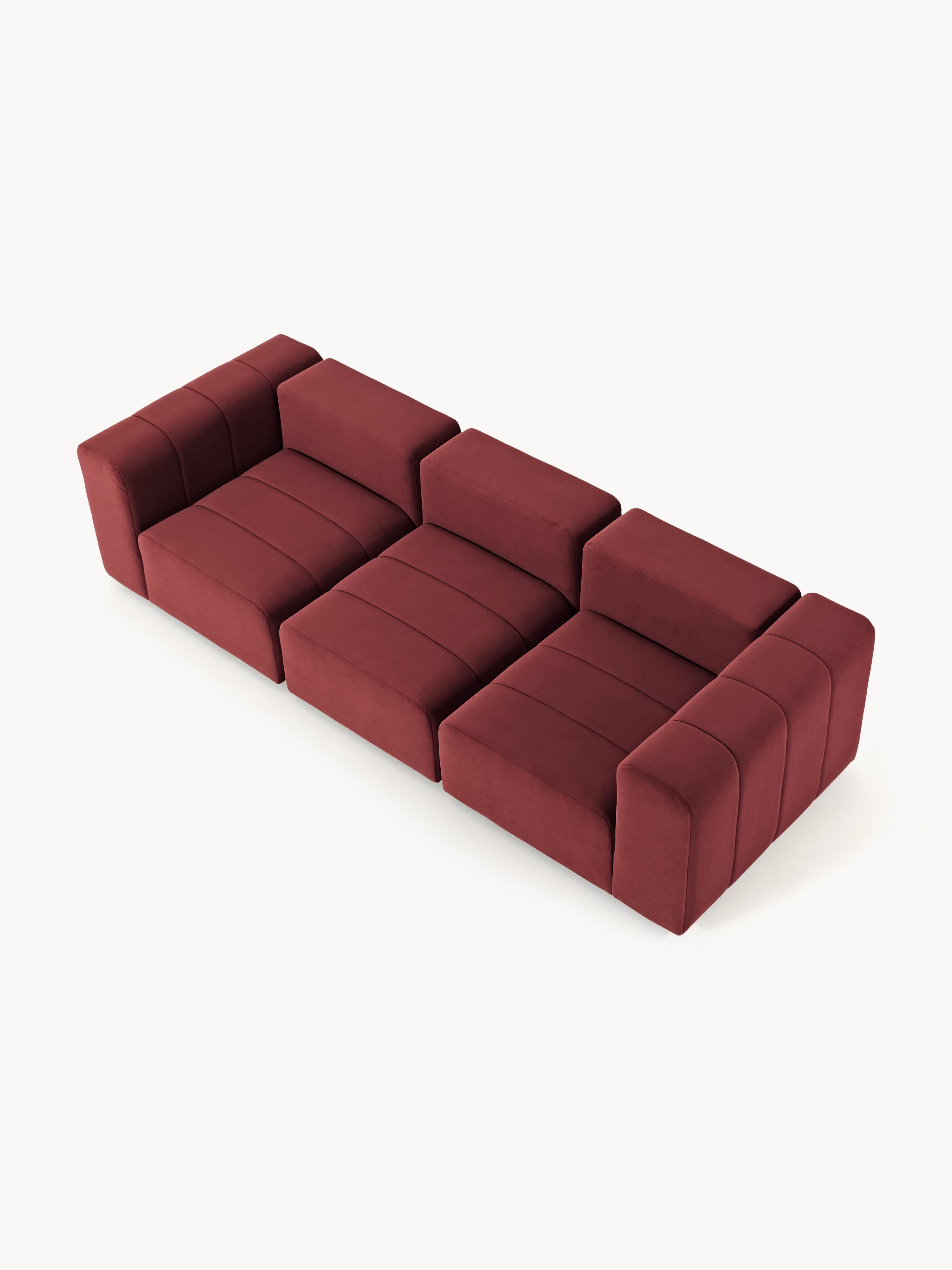 Lena Modular Velvet Sofa (4-seater)