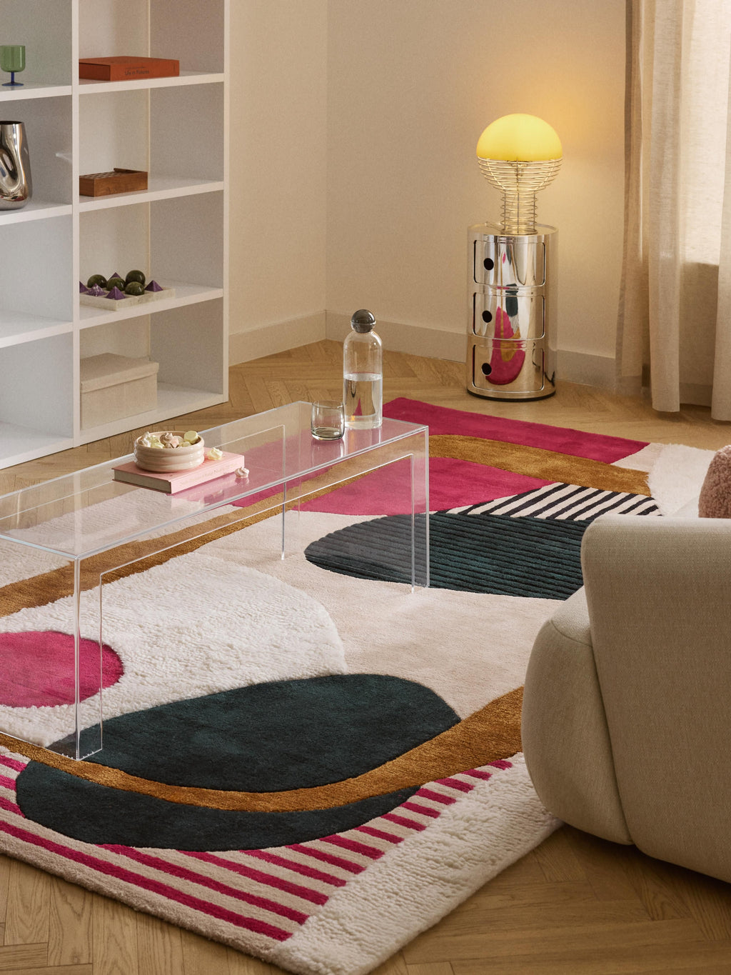 Rosco High-Low Wool Rug, Hand-Tufted