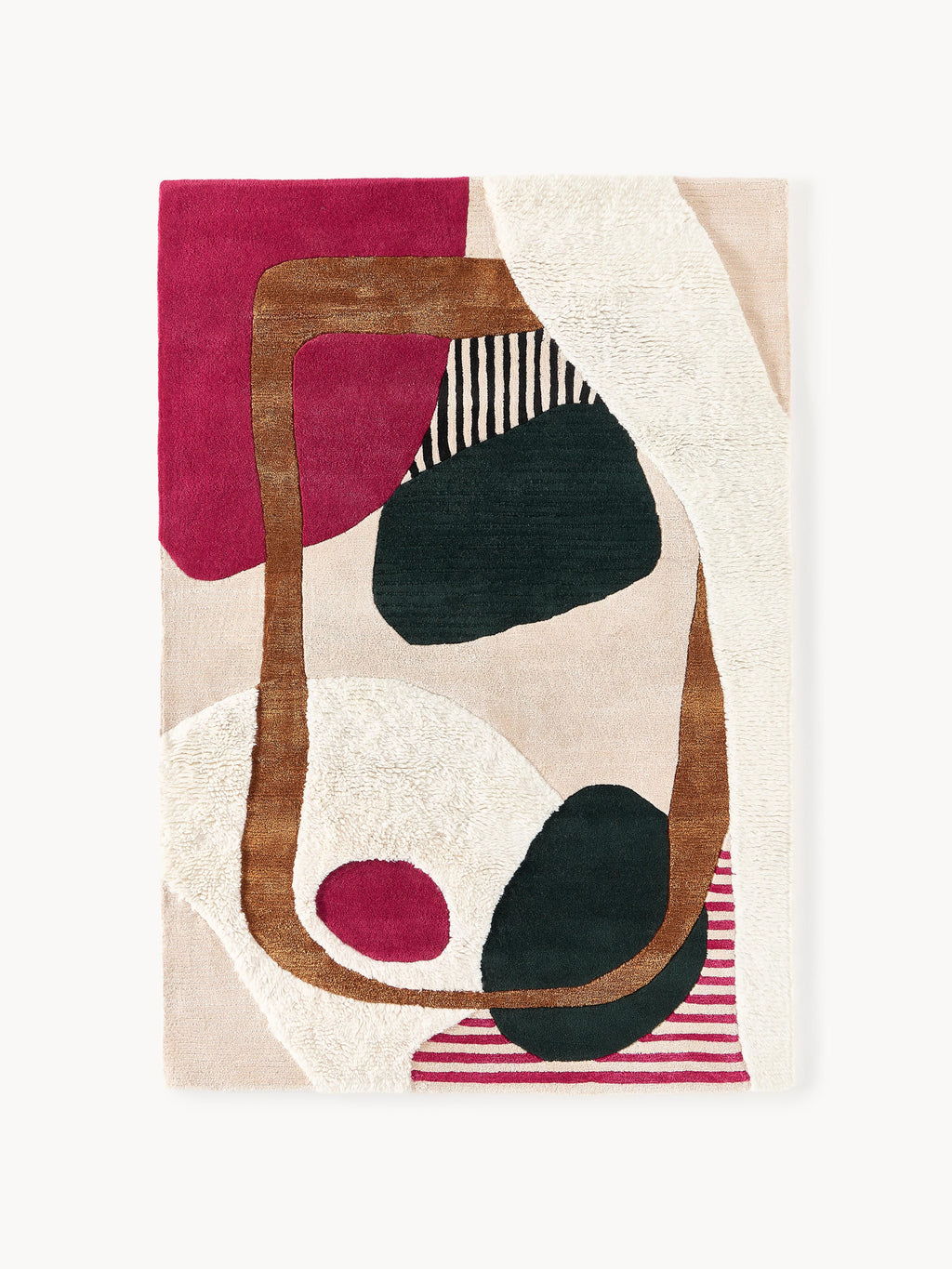 Gallery image 1 - High-Low Wool Rug Rosco