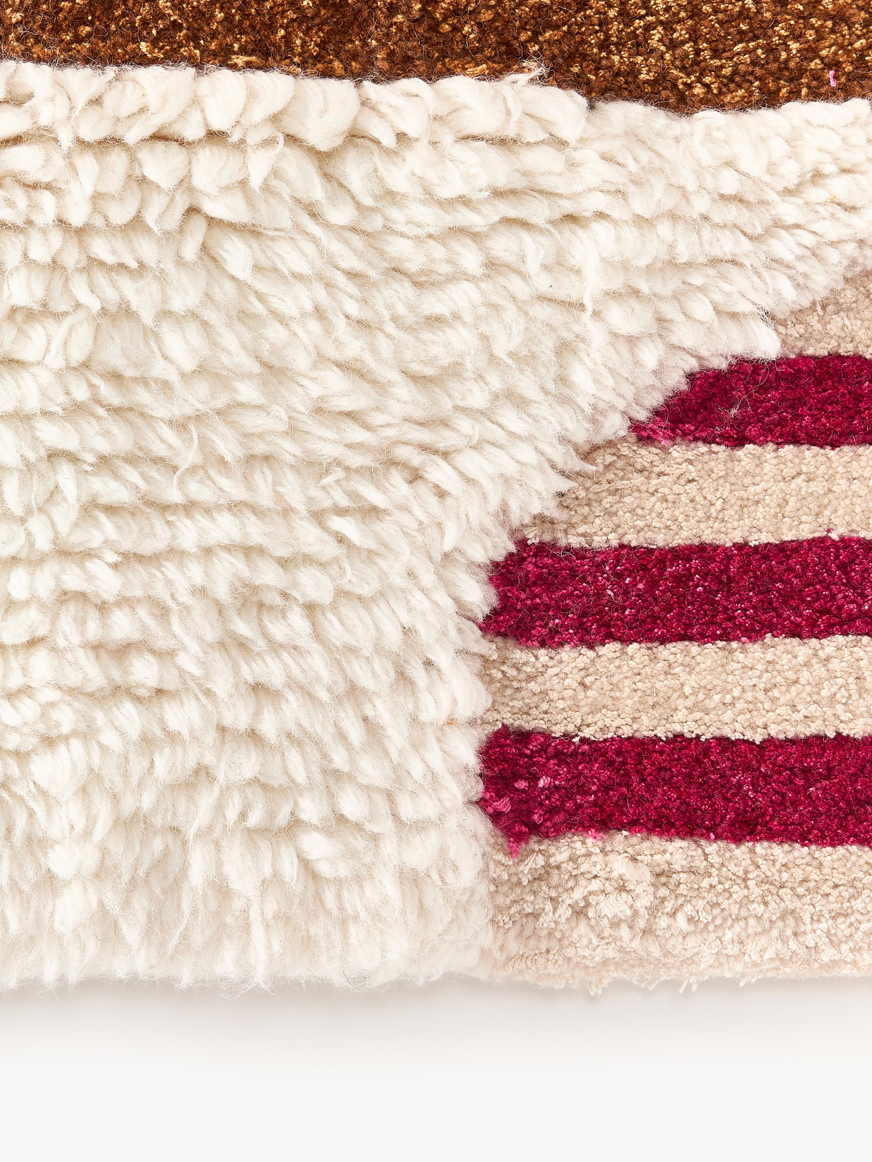 Rosco High-Low Wool Rug, Hand-Tufted