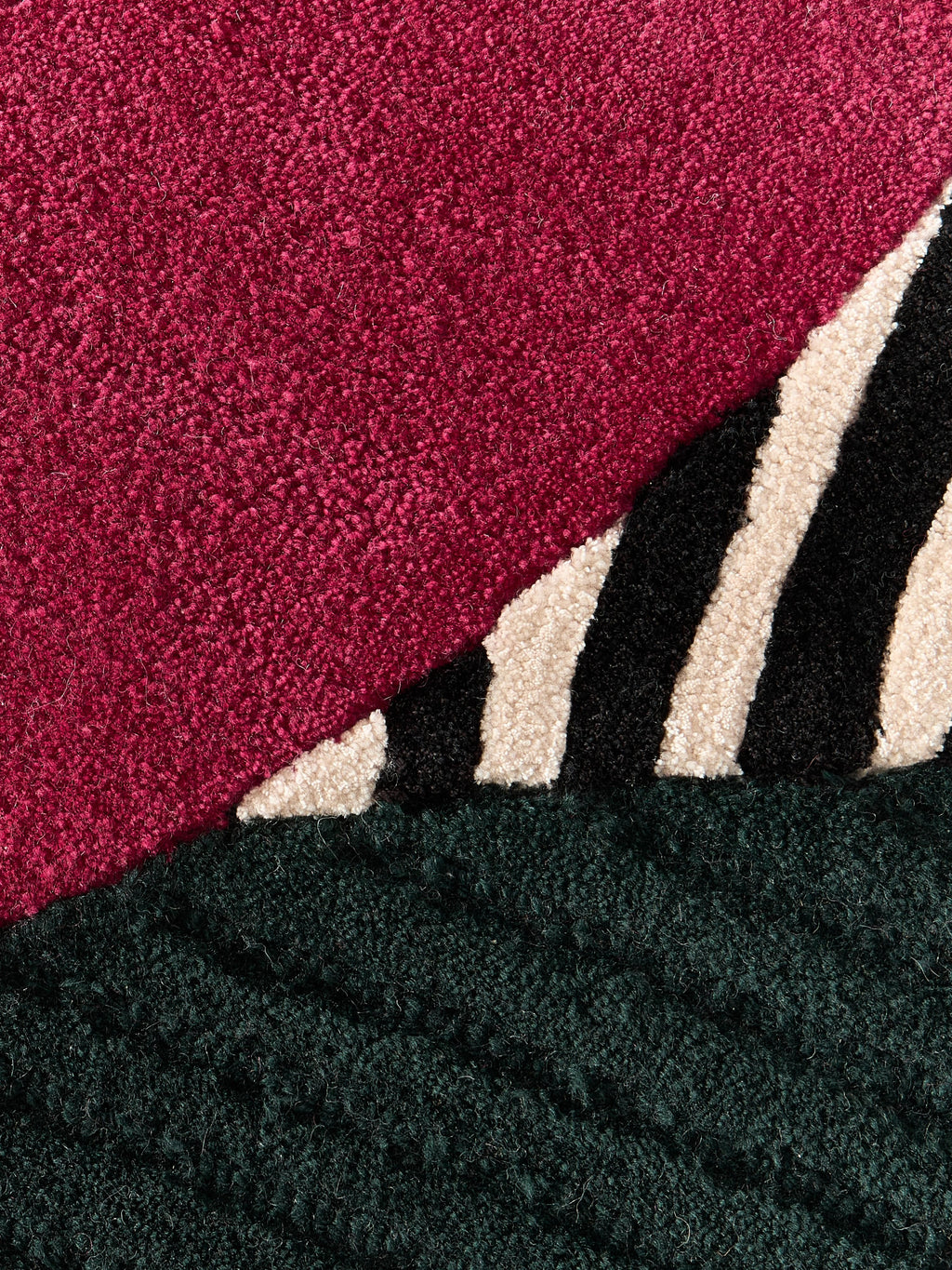 Rosco High-Low Wool Rug, Hand-Tufted