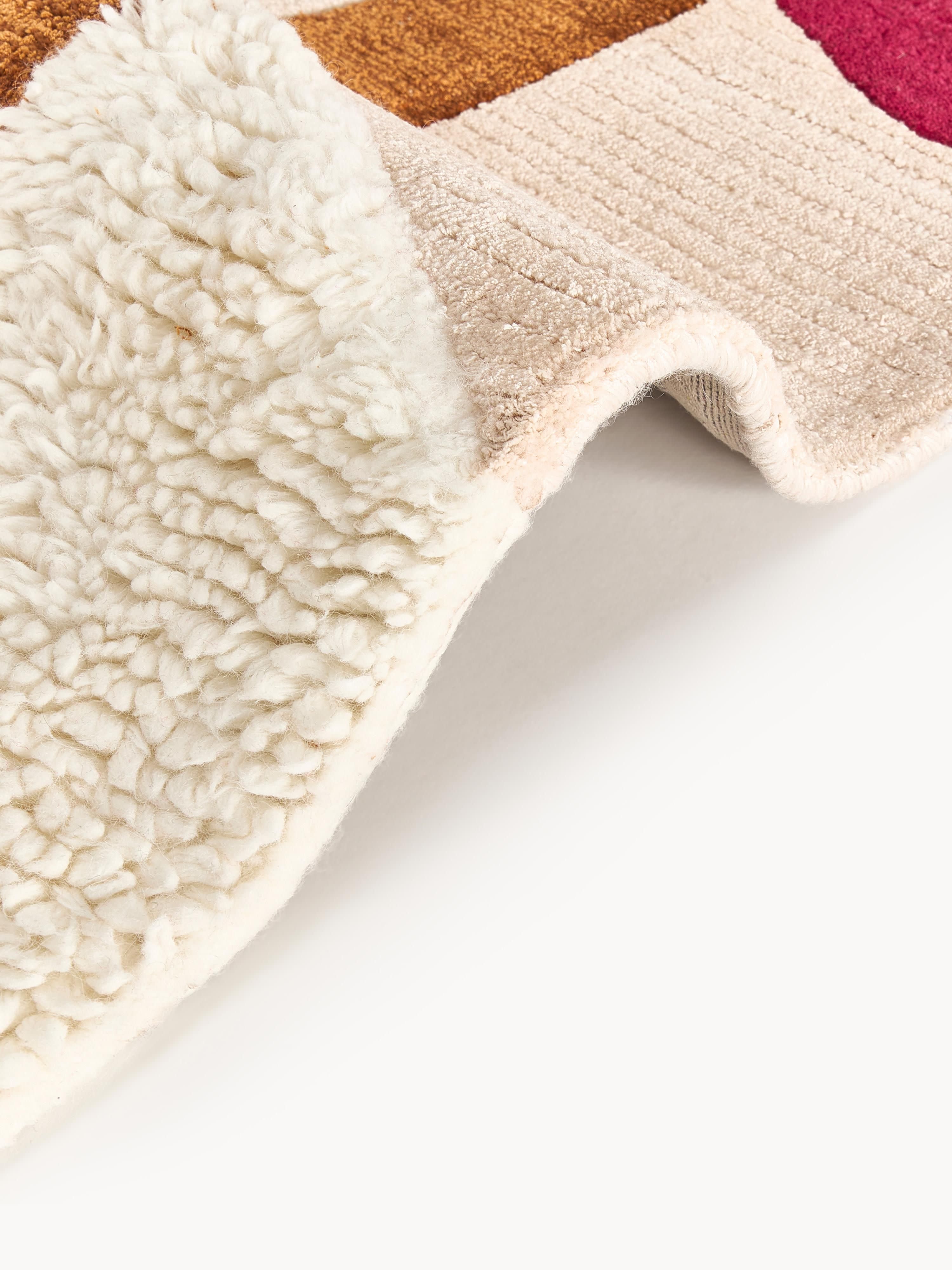 Rosco High-Low Wool Rug, Hand-Tufted