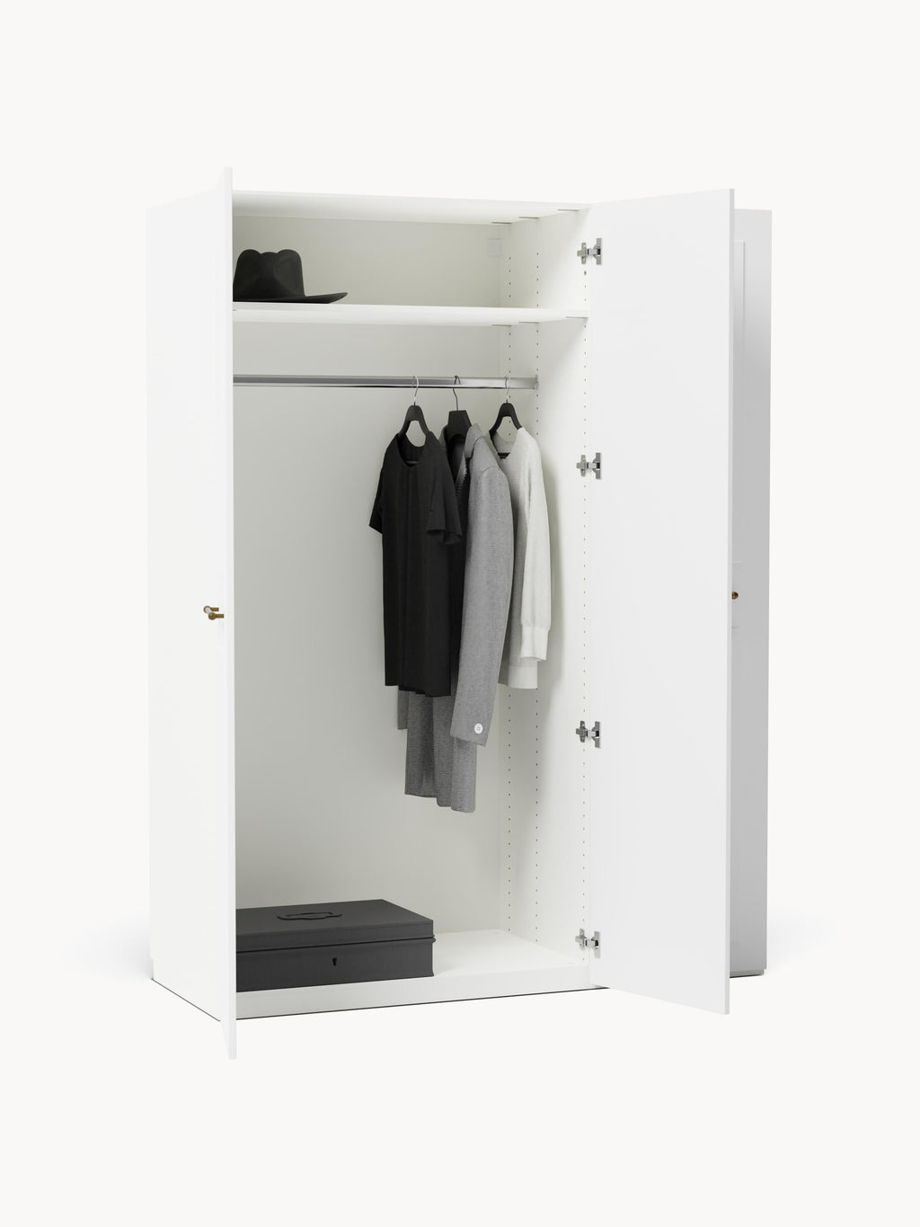 Charlotte Modular Hinged Door Wardrobe, 150 cm Wide, in various sizes