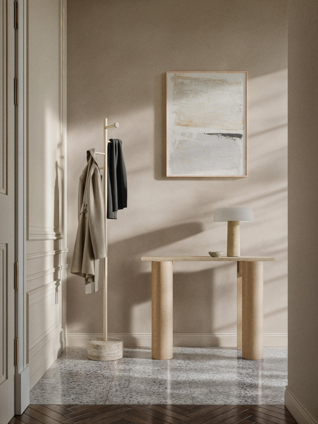Disa Travertine Console Table