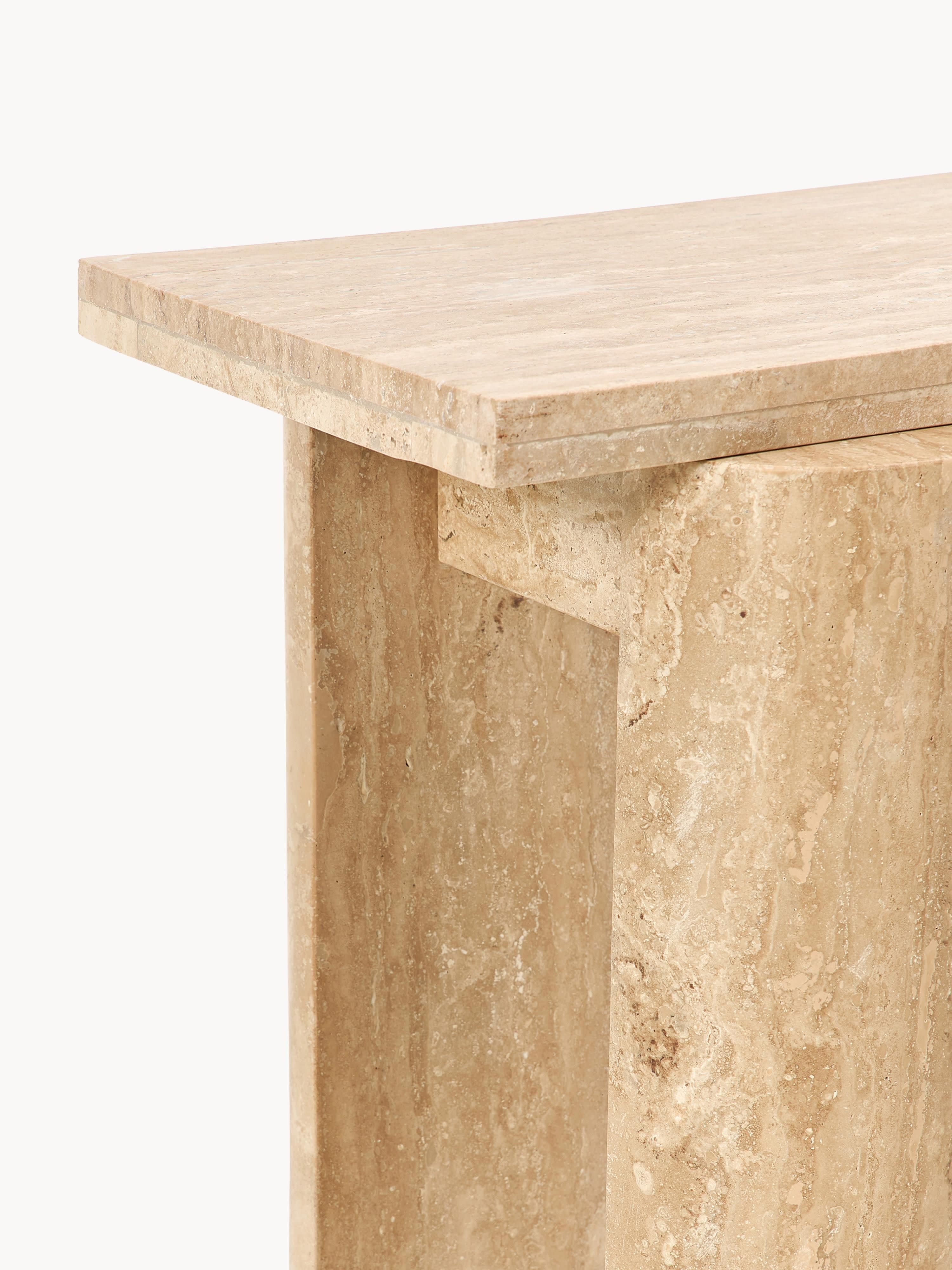 Disa Travertine Console Table