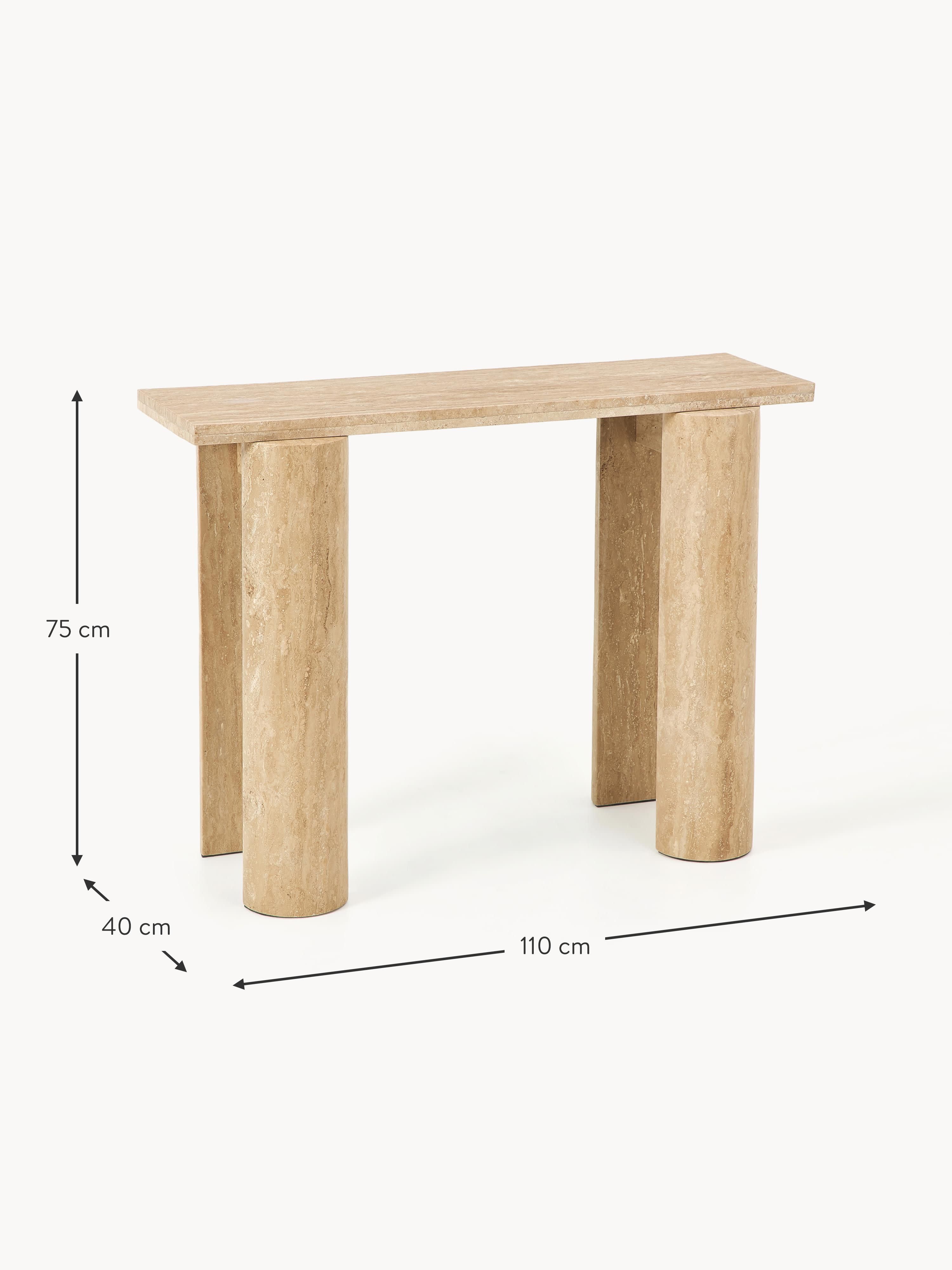 Disa Travertine Console Table