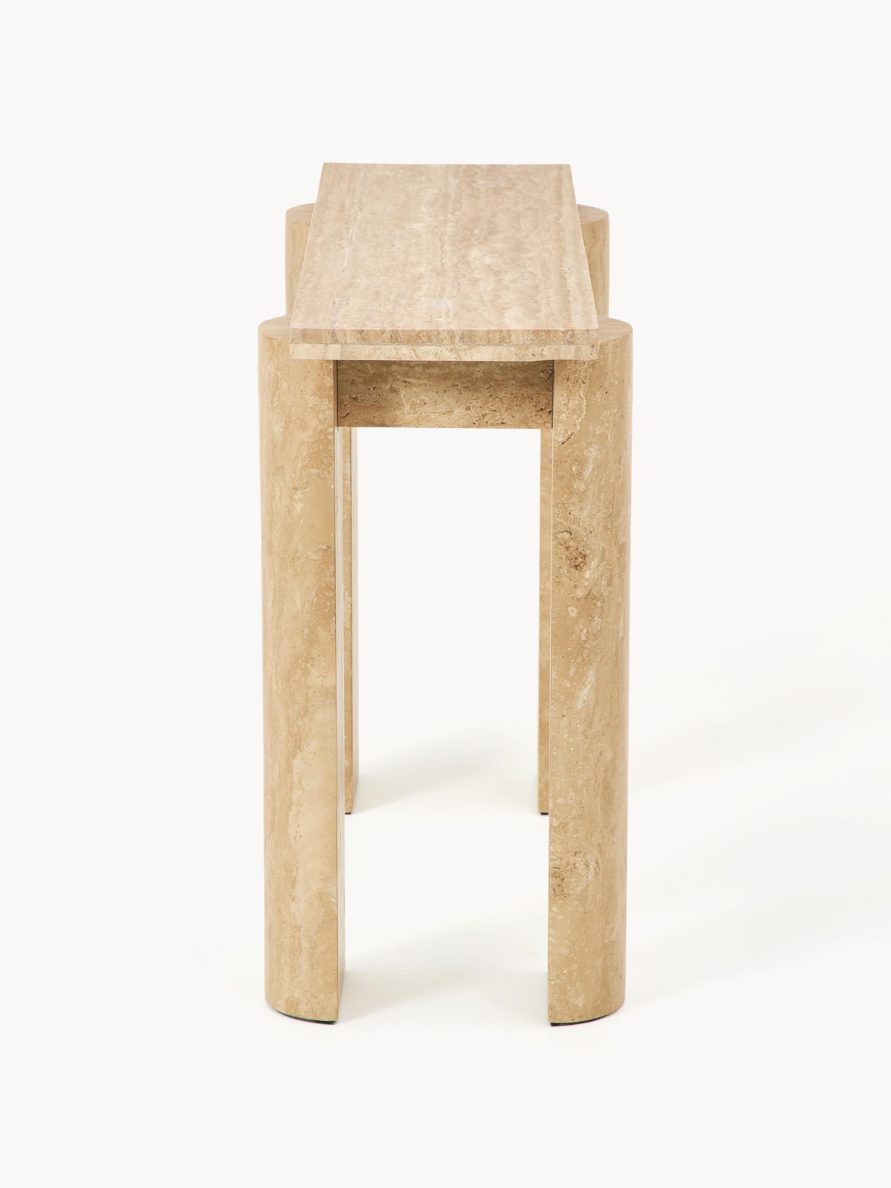 Disa Travertine Console Table