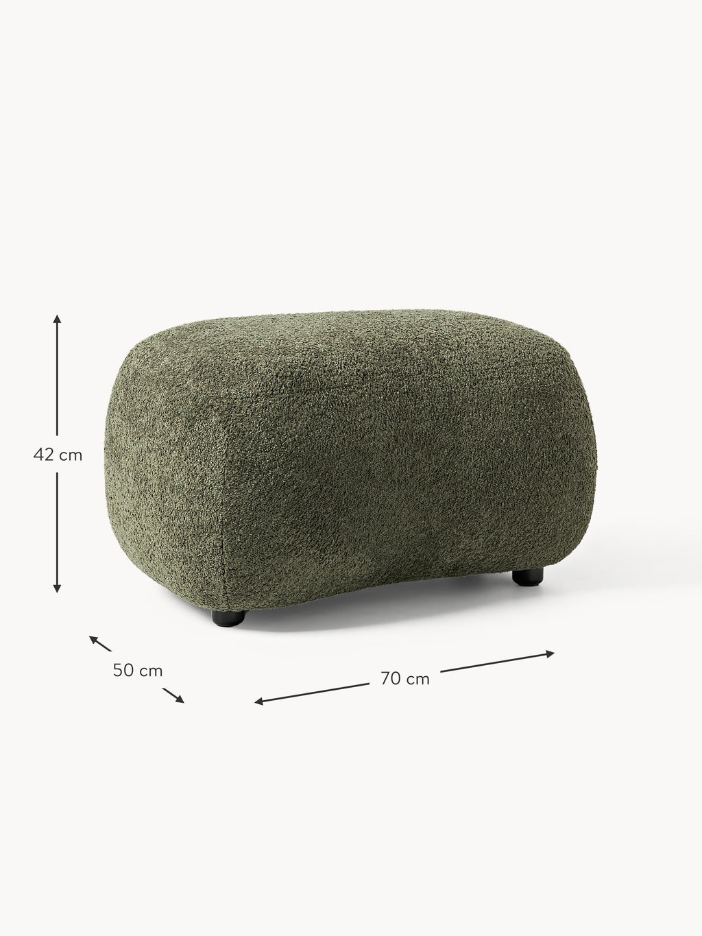 Alba Teddy-Bouclé Ottoman