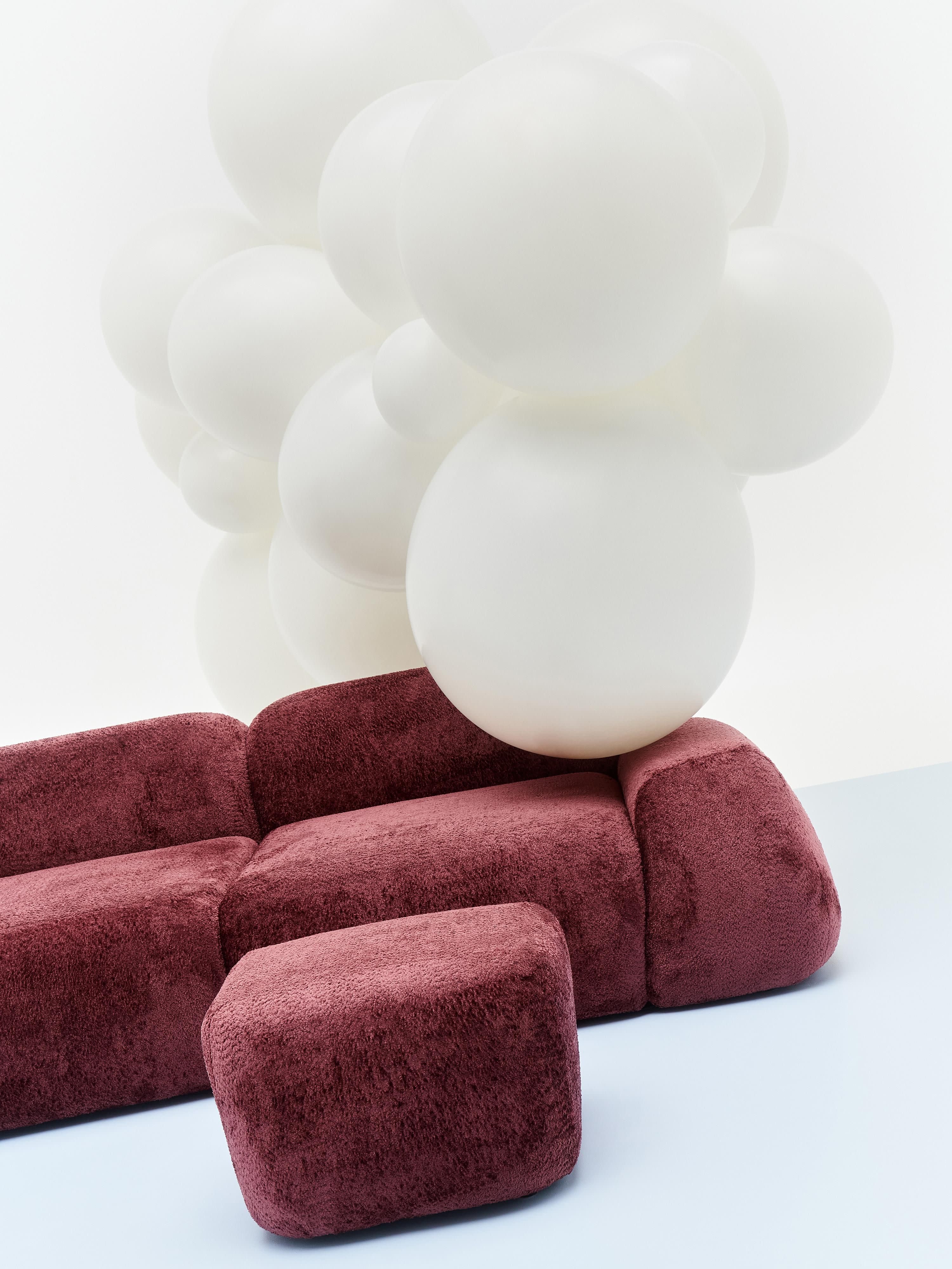 Wolke Modular Teddy Bouclé Sofa (3-seater)