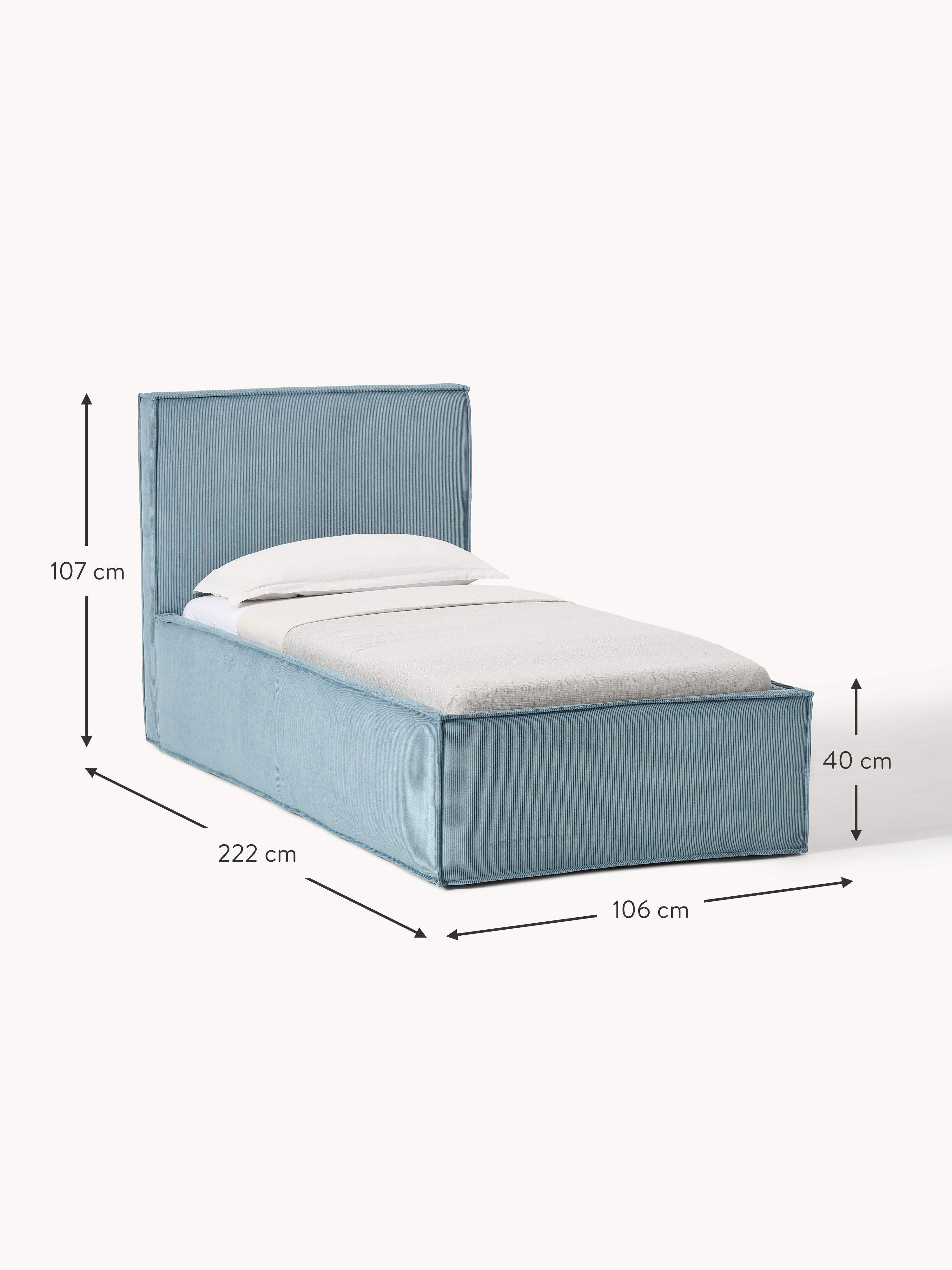 Dream Upholstered Corduroy Bed