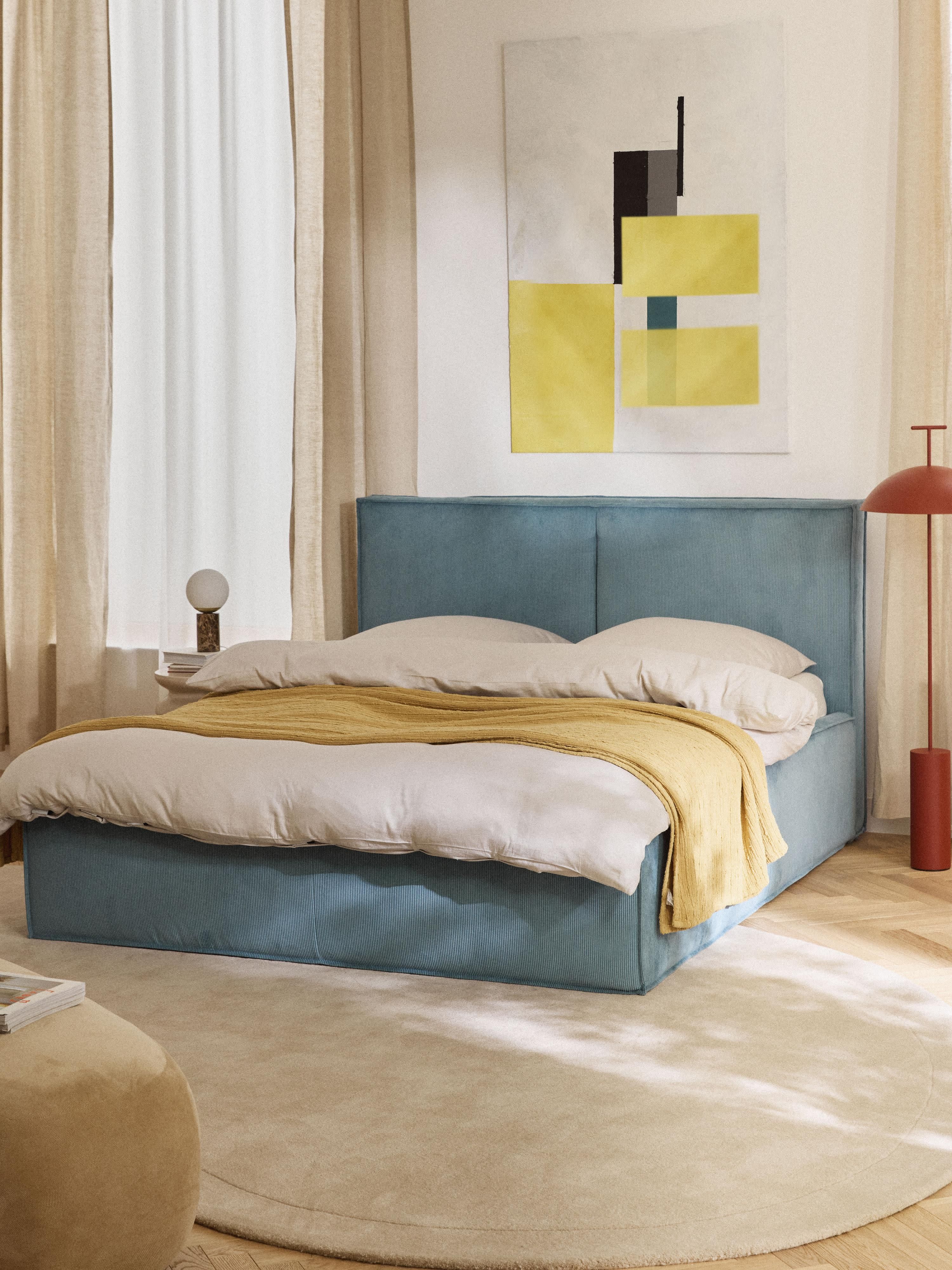 Dream Upholstered Corduroy Bed