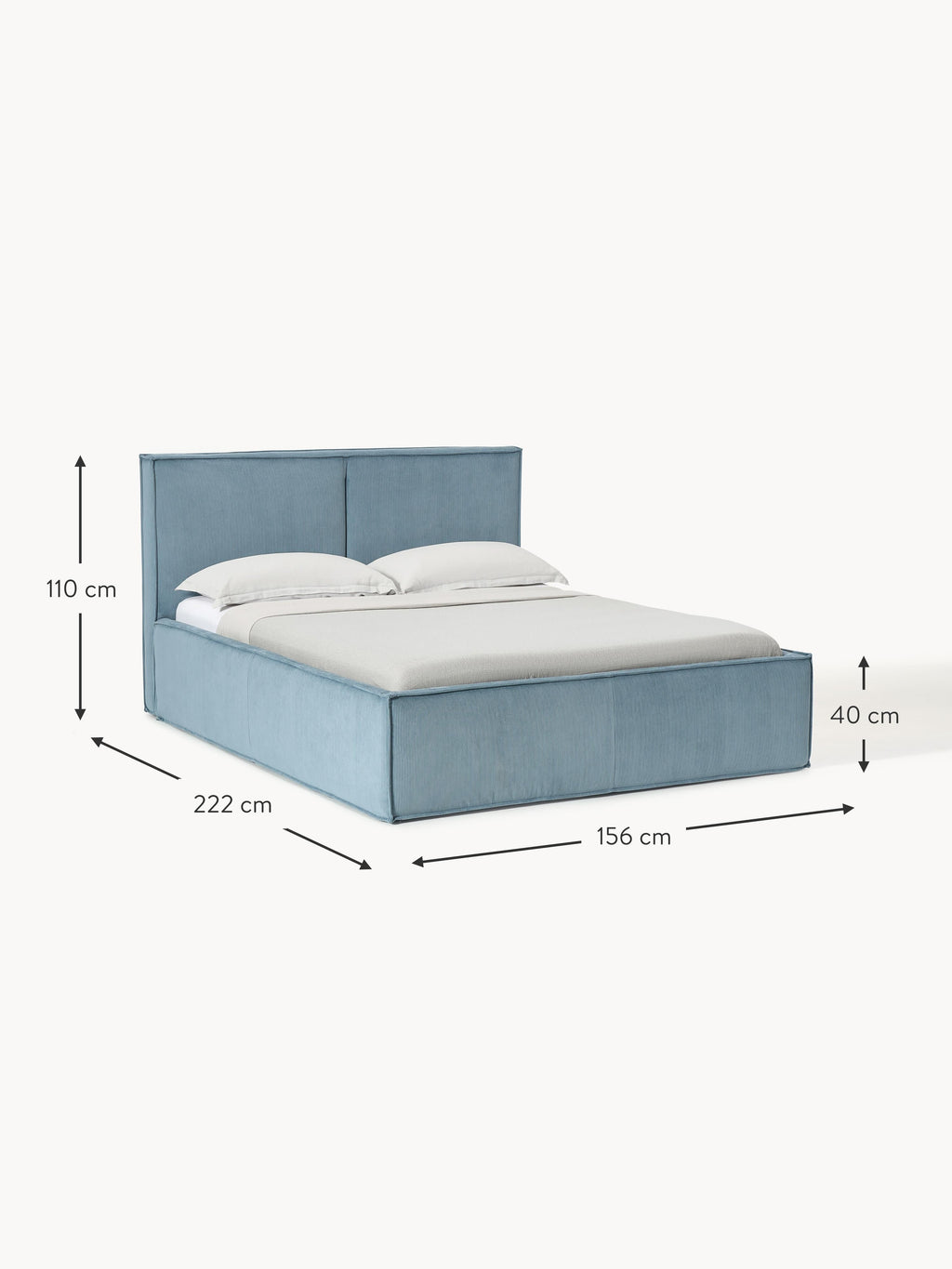Dream Upholstered Corduroy Bed