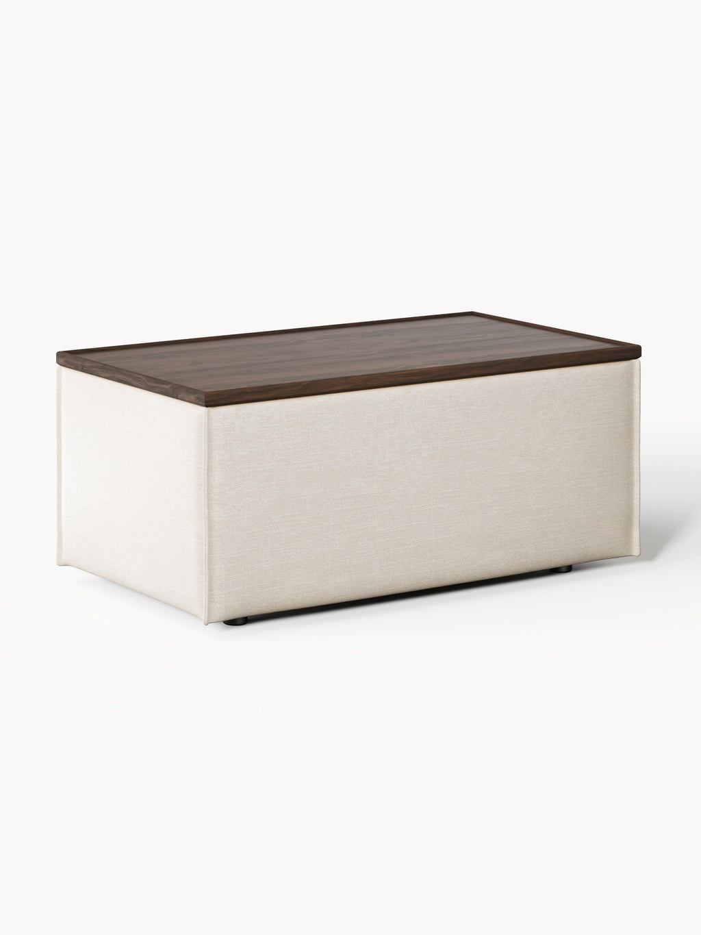 Gallery image 1 - Linen Blend Ottoman Lennon with Storage