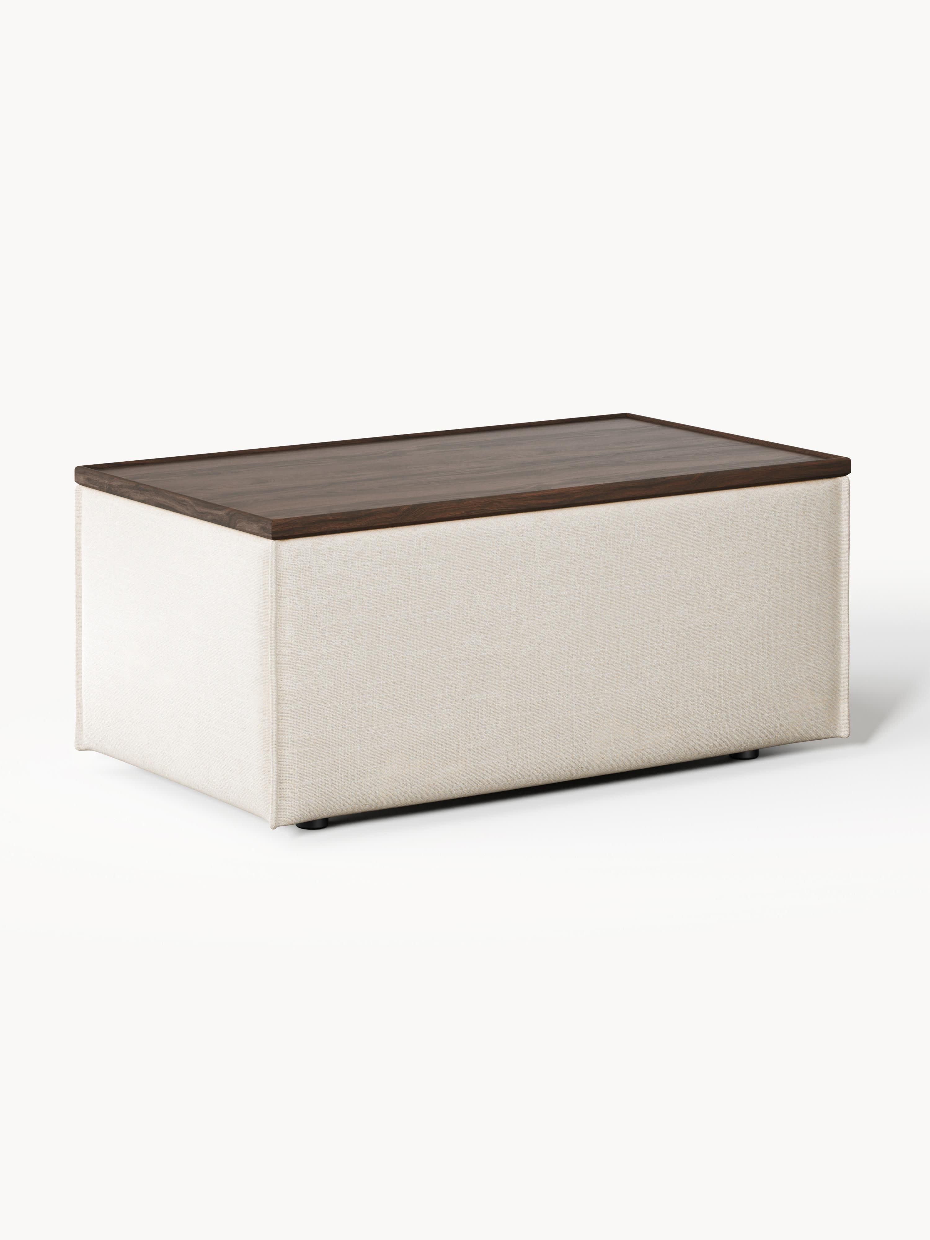 Gallery image 1 - Linen Blend Ottoman Lennon with Storage