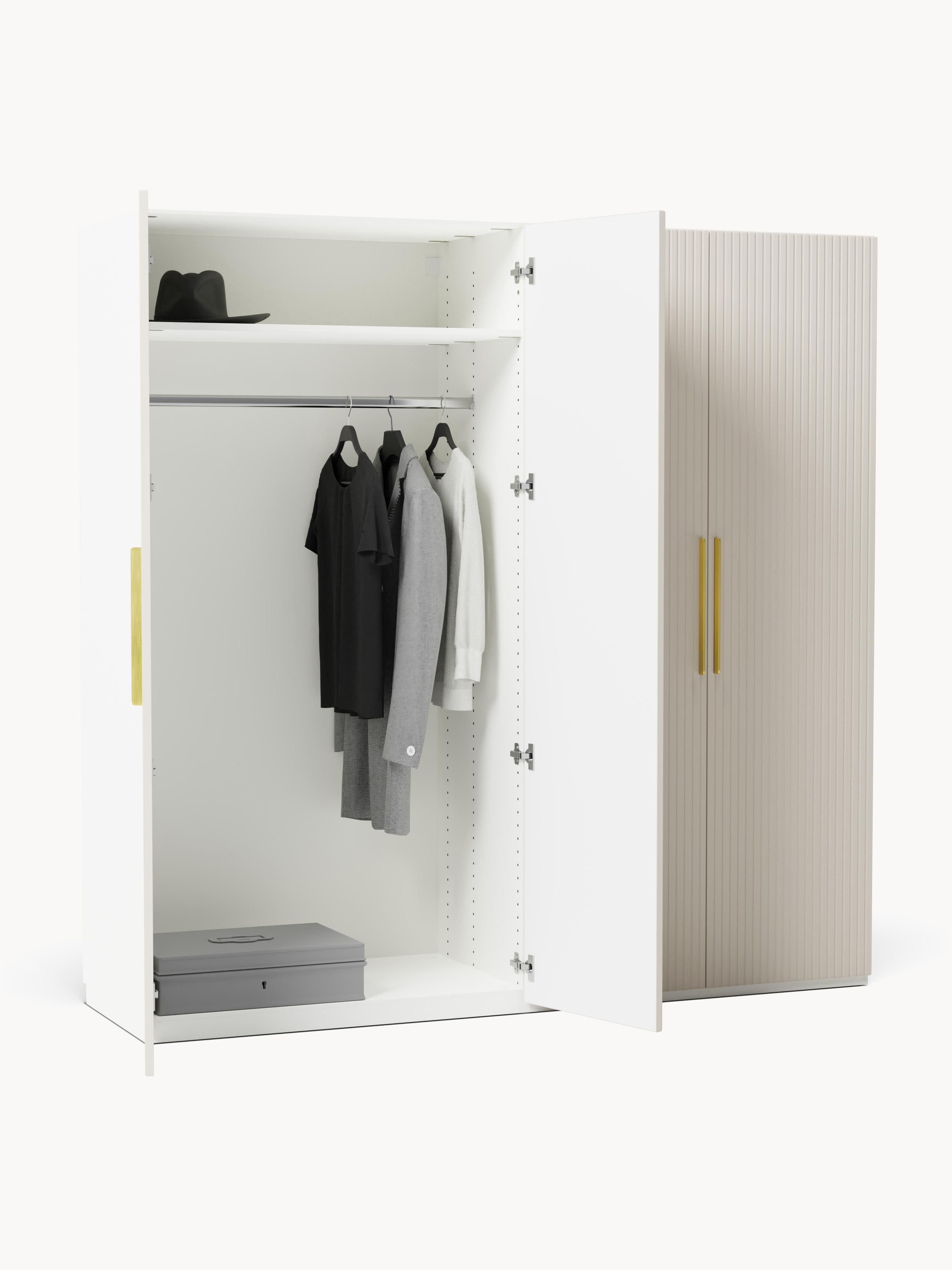 Simone Modular Revolving Door Wardrobe, 200 cm Wide, in various sizes