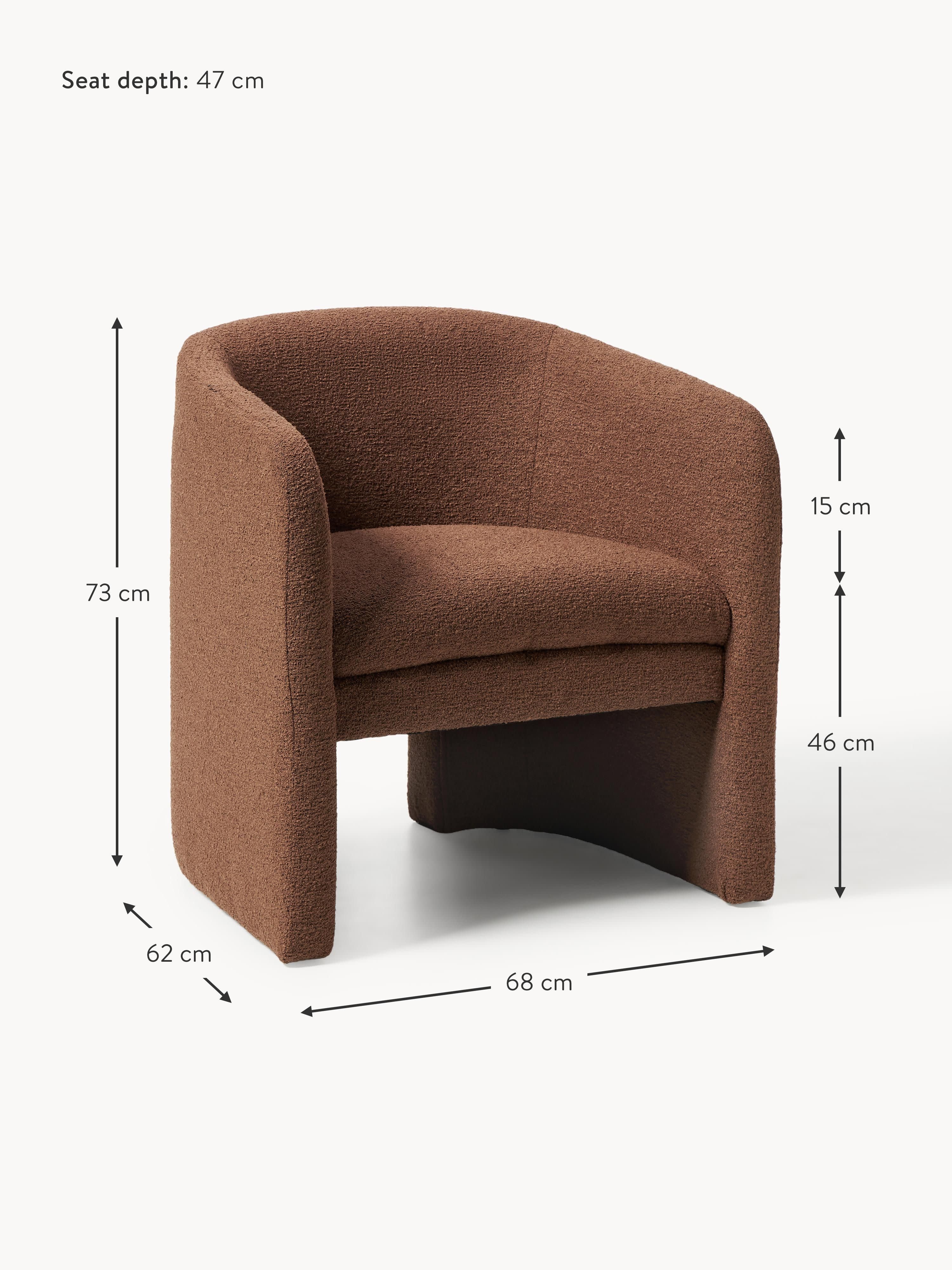 Mairo Bouclé Lounge Chair