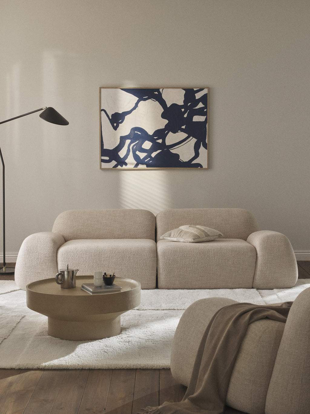 Wolke Modular Bouclé Sofa (3-seater)