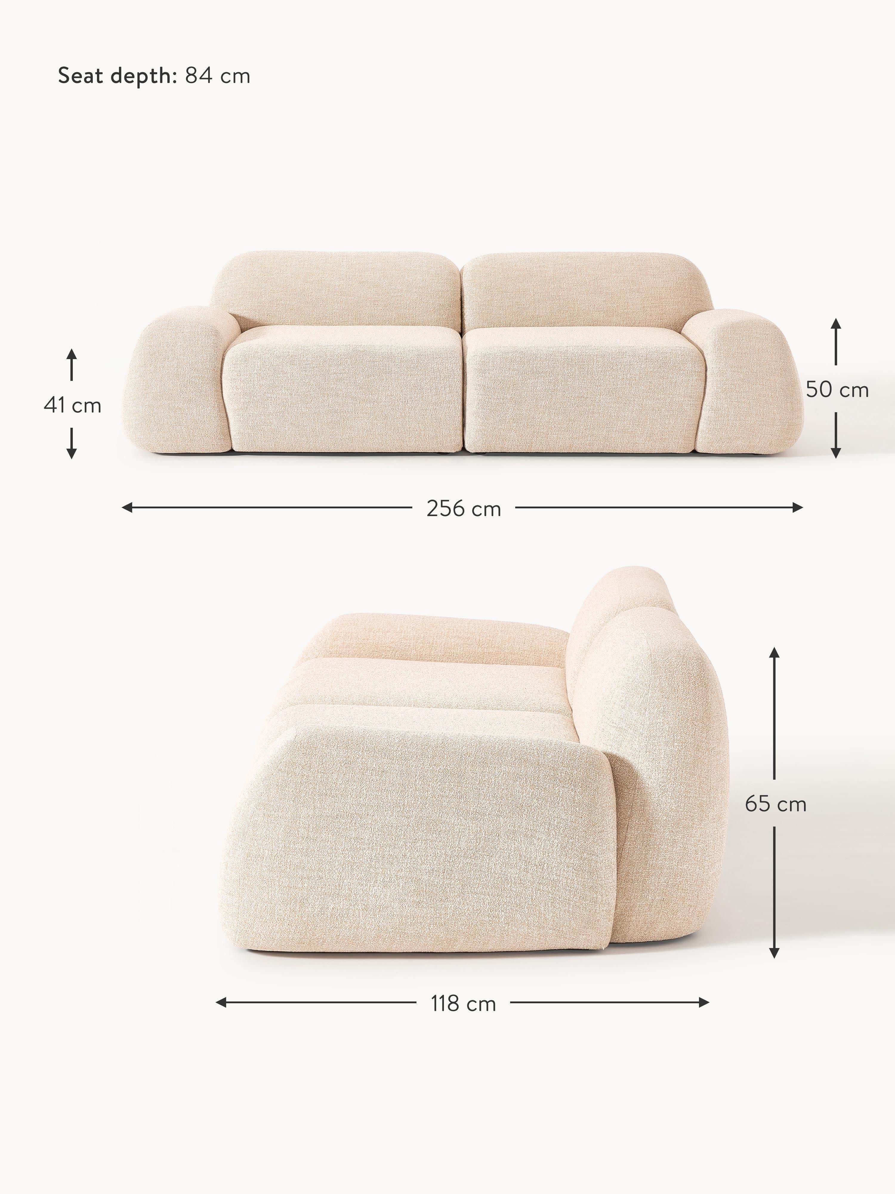 Wolke Modular Bouclé Sofa (3-seater)