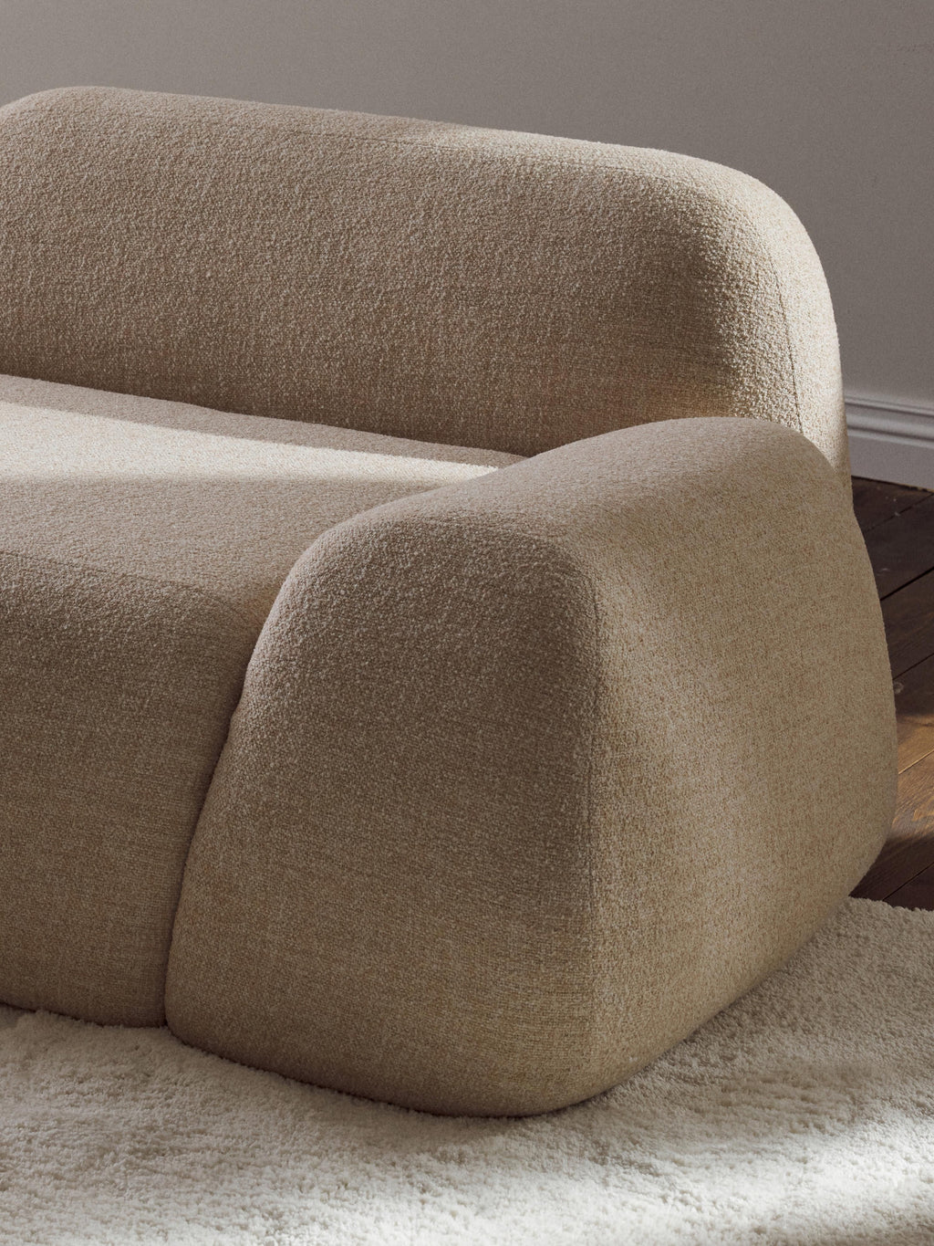 Wolke Modular Bouclé Sofa (3-seater)