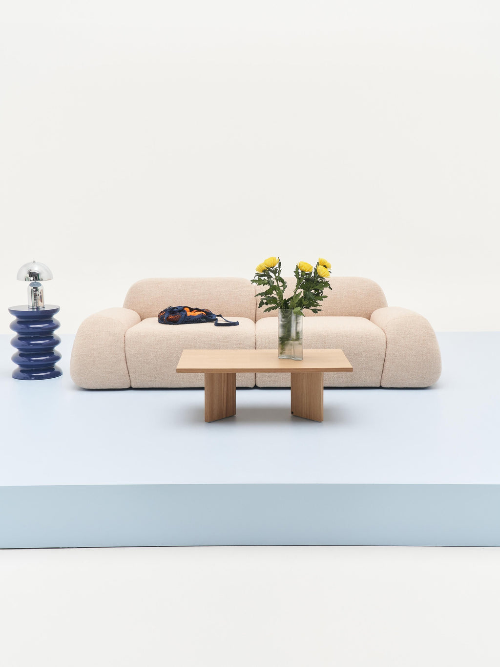 Wolke Modular Bouclé Sofa (3-seater)