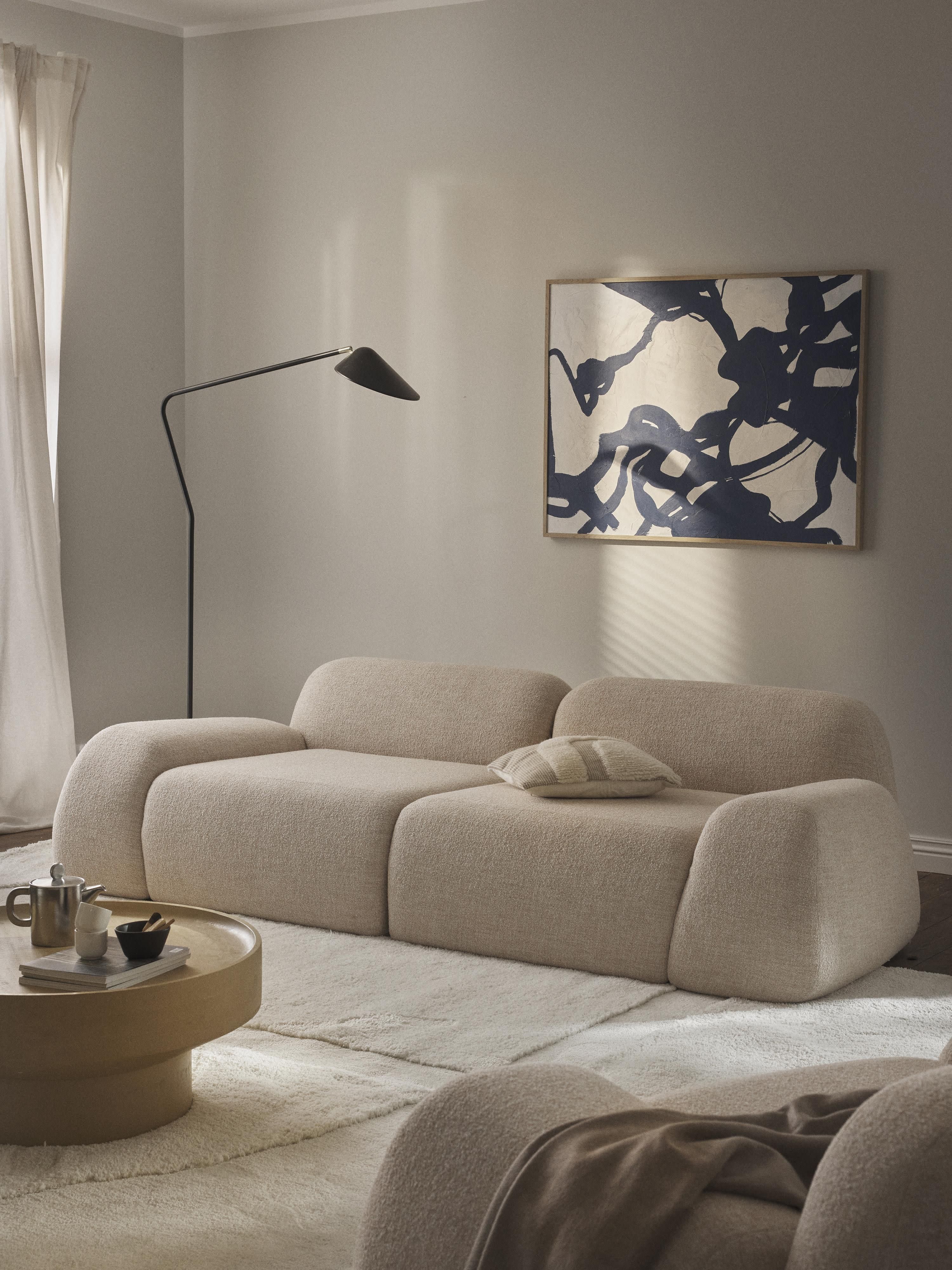Wolke Modular Bouclé Sofa (3-seater)