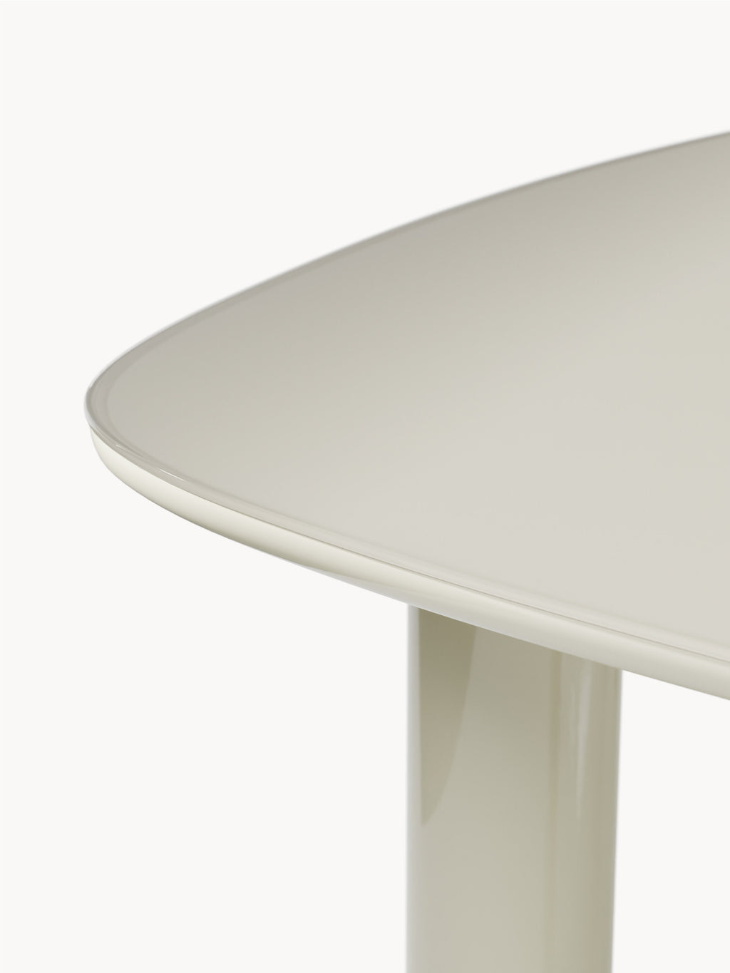 Beni Organic Dining Table with Glass Top, 200 x 110 cm