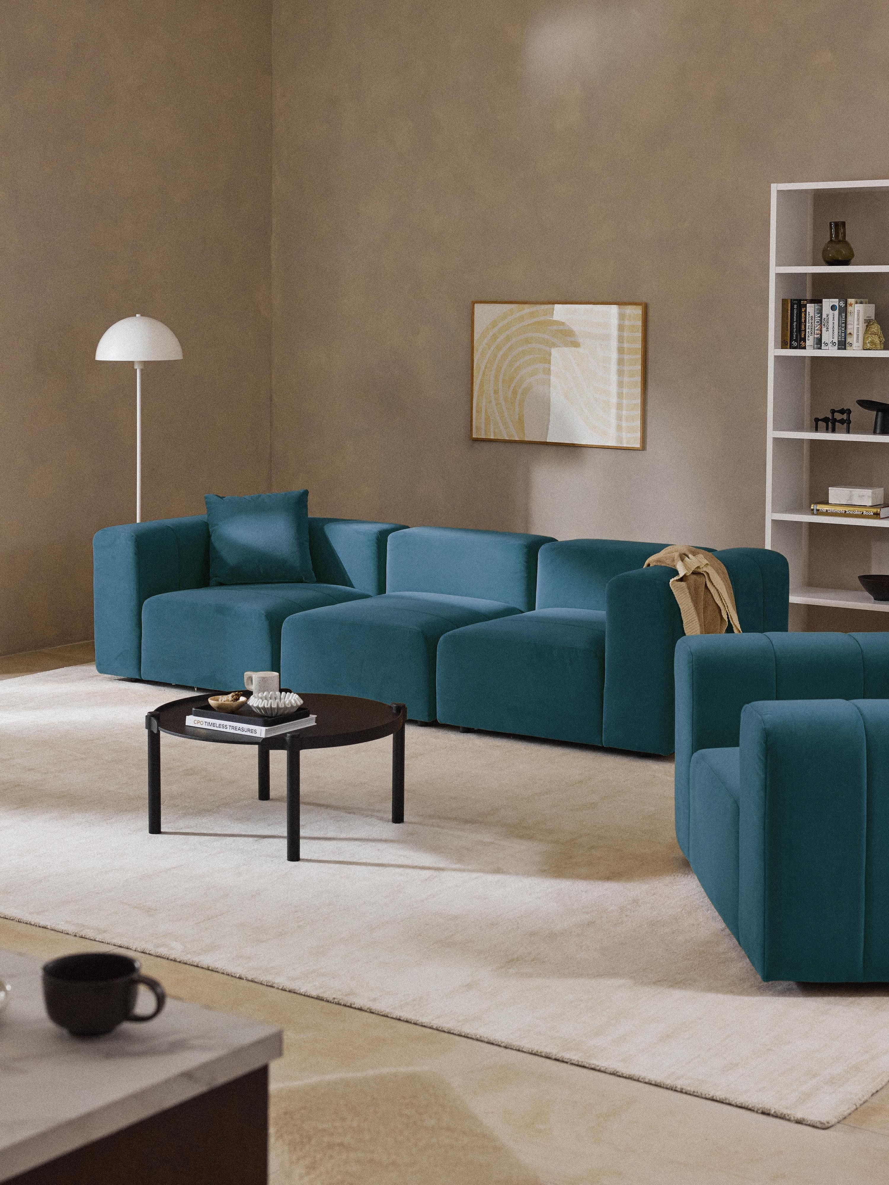 Lena Modular Velvet Sofa (4-seater)