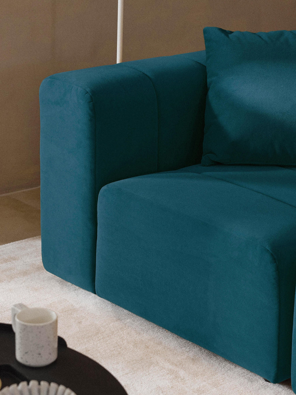 Lena Modular Velvet Sofa (4-seater)