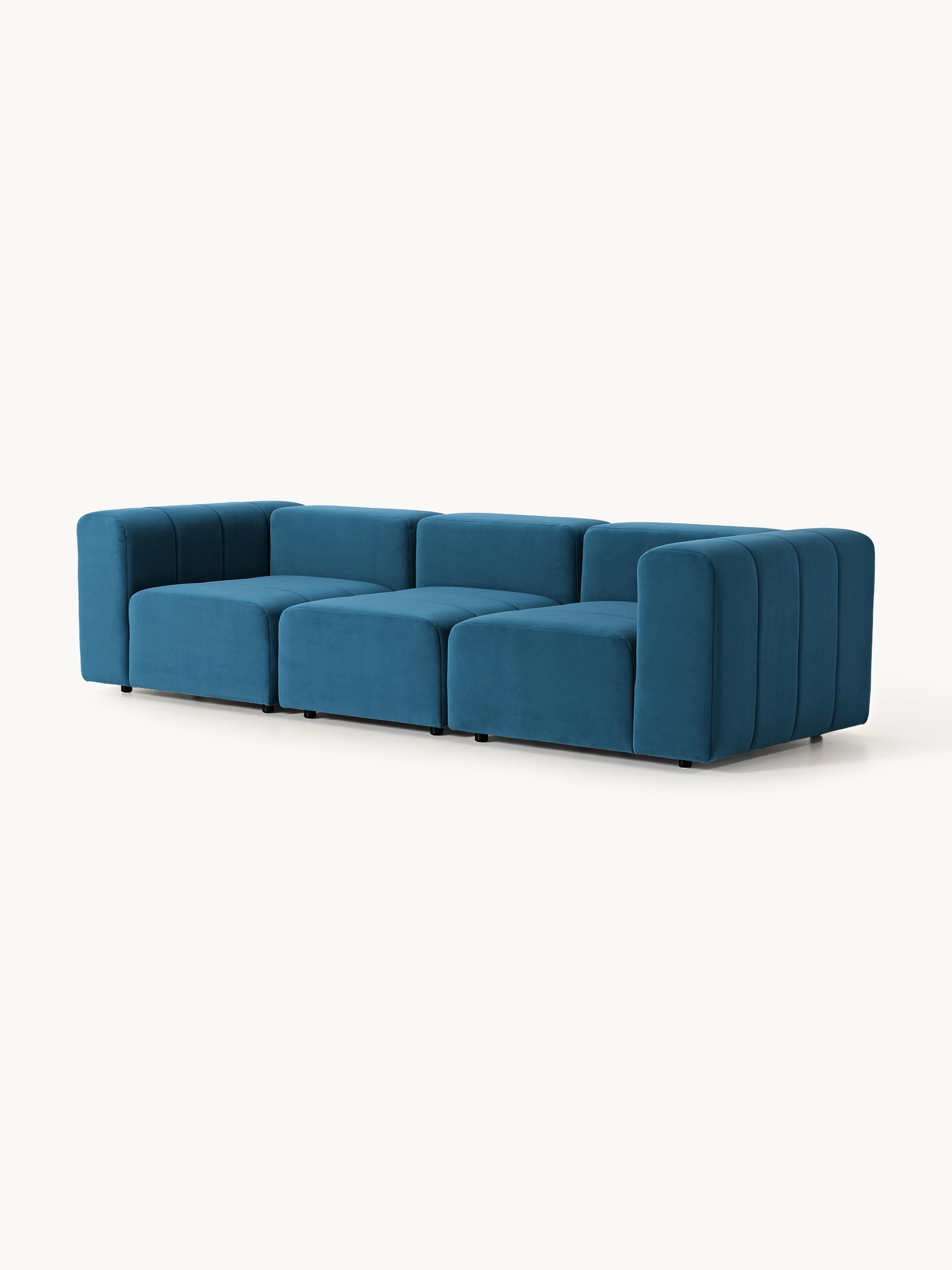 Lena Modular Velvet Sofa (4-seater)