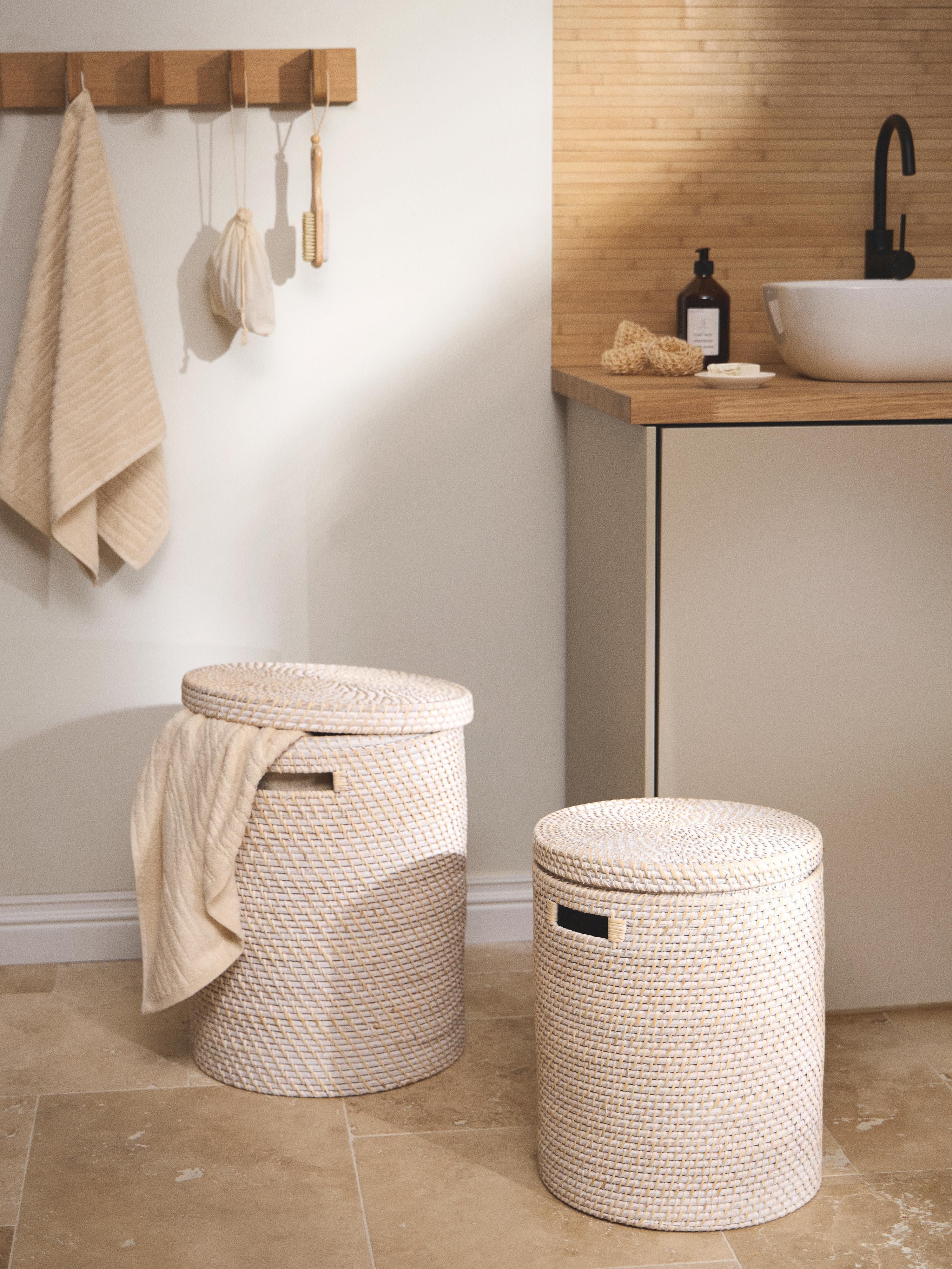 Lurdes Laundry Baskets with Lids, Set of 2